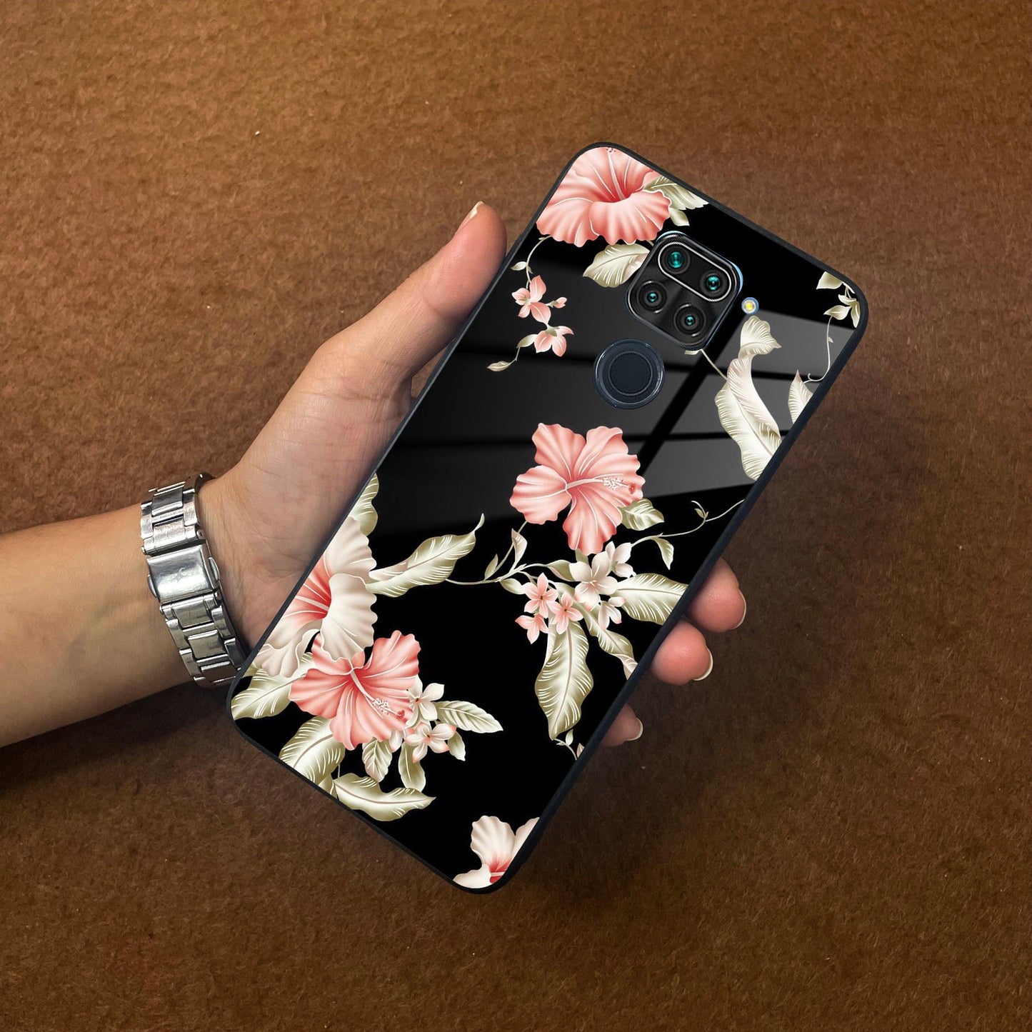 Retro Floral Glass Phone Case And Cover For Redmi/Xiaomi