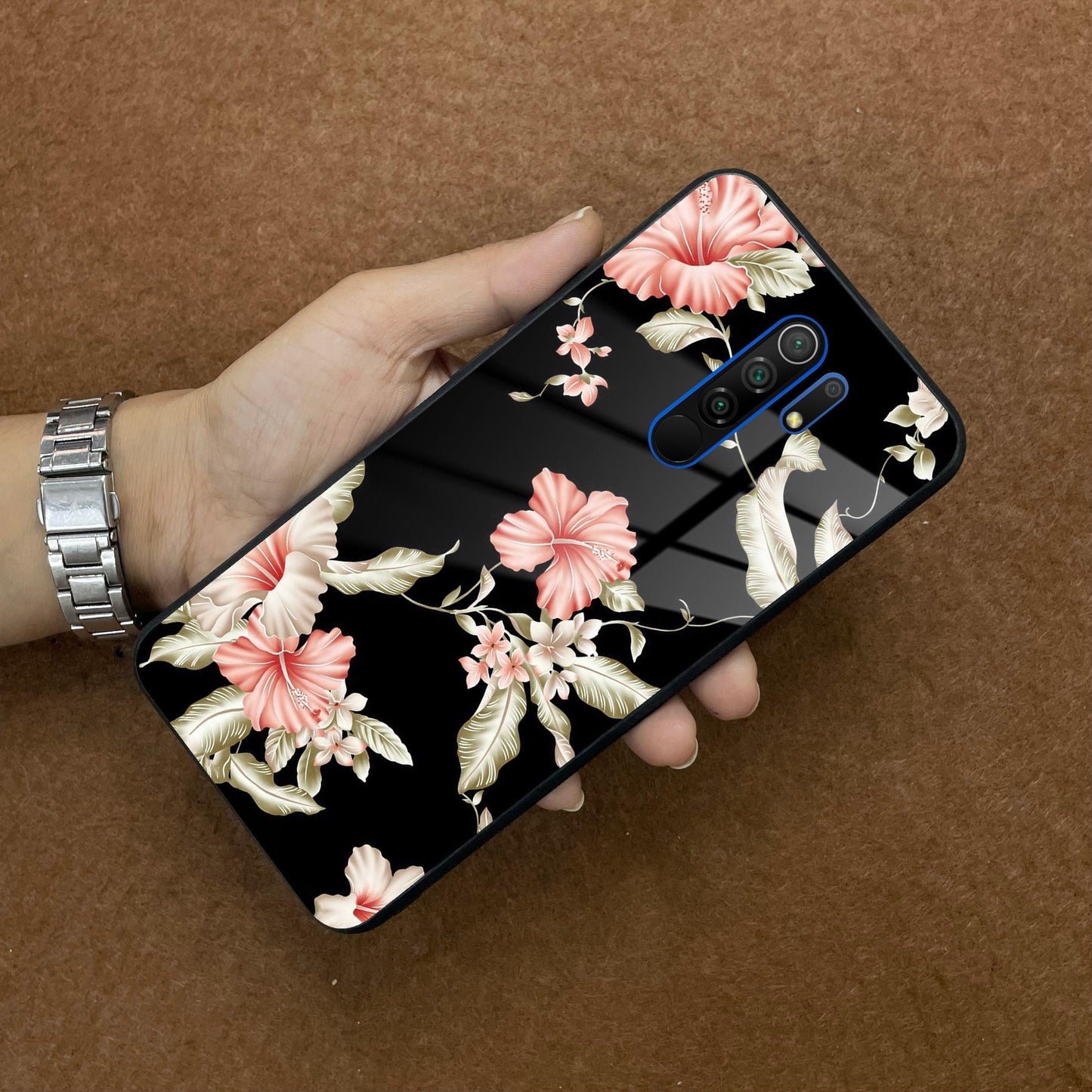 Retro Floral Glass Phone Case And Cover For Redmi/Xiaomi