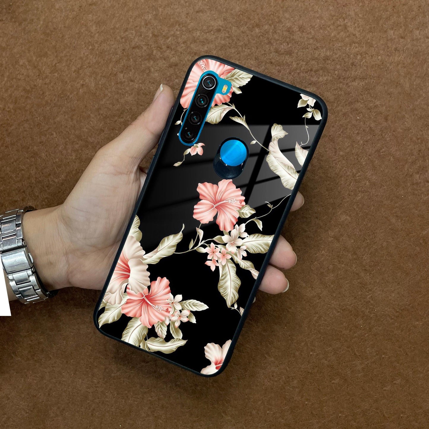 Retro Floral Glass Phone Case And Cover For Redmi/Xiaomi