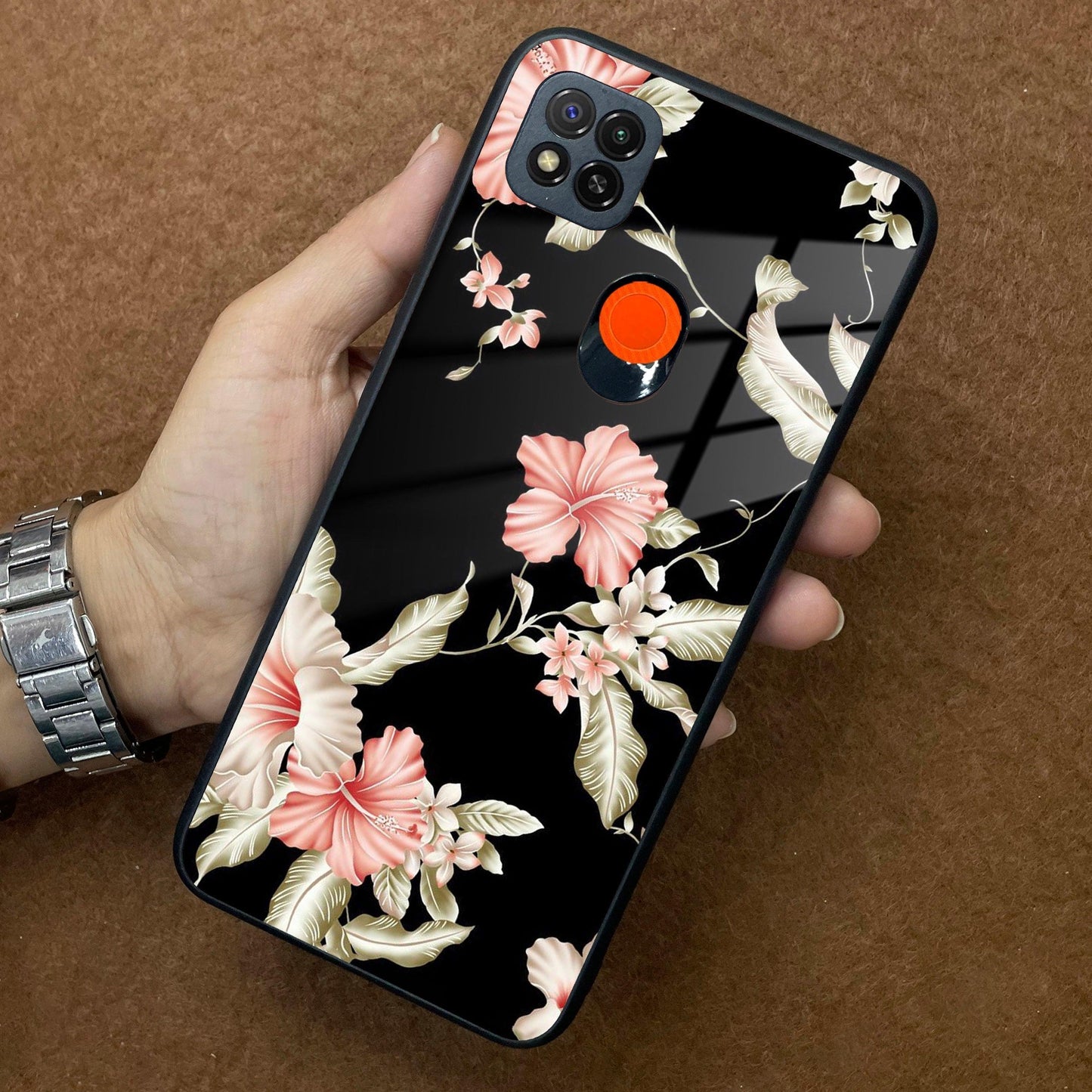 Retro Floral Glass Phone Case And Cover For Redmi/Xiaomi