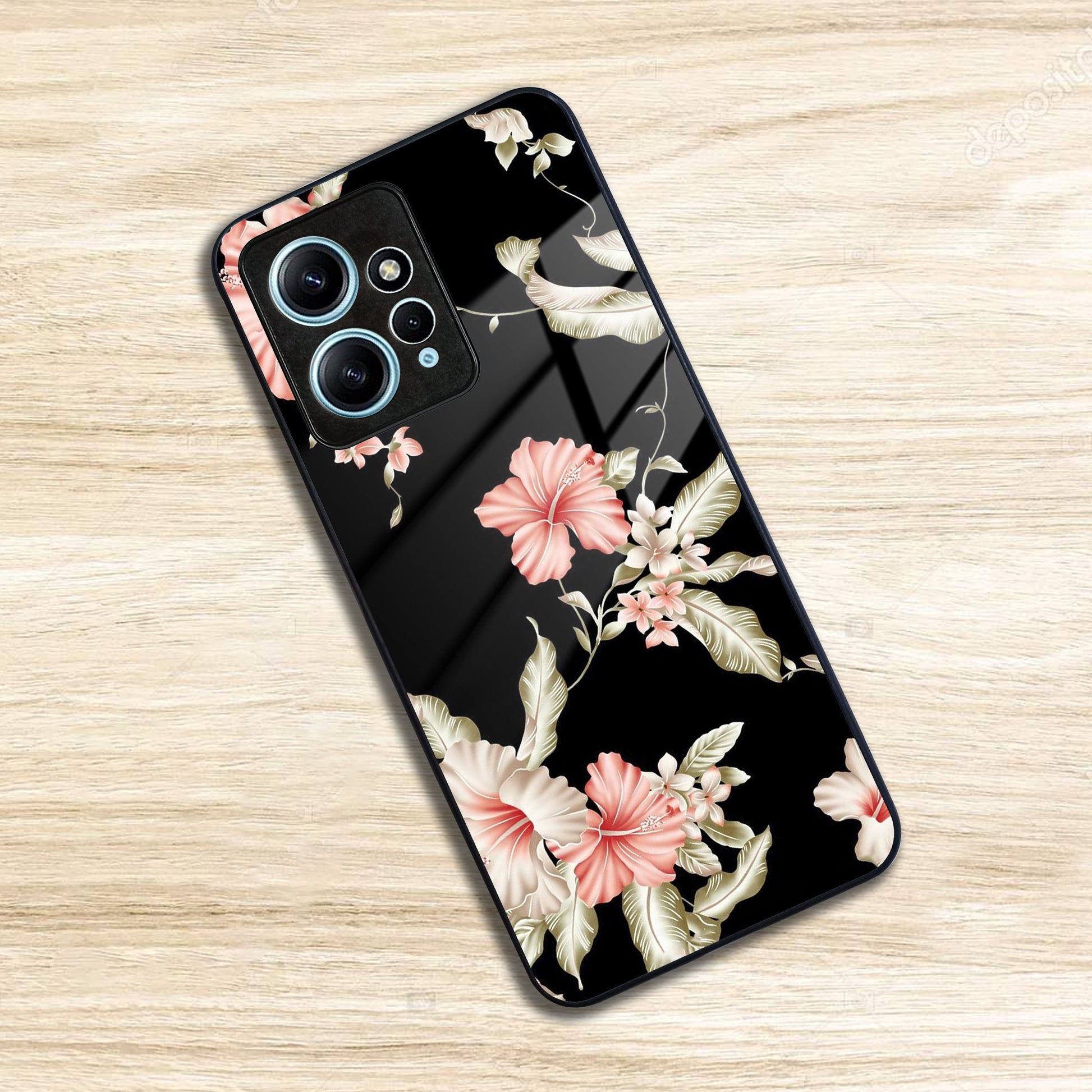 Retro Floral Glass Phone Case And Cover For Redmi/Xiaomi ShopOnCliQ