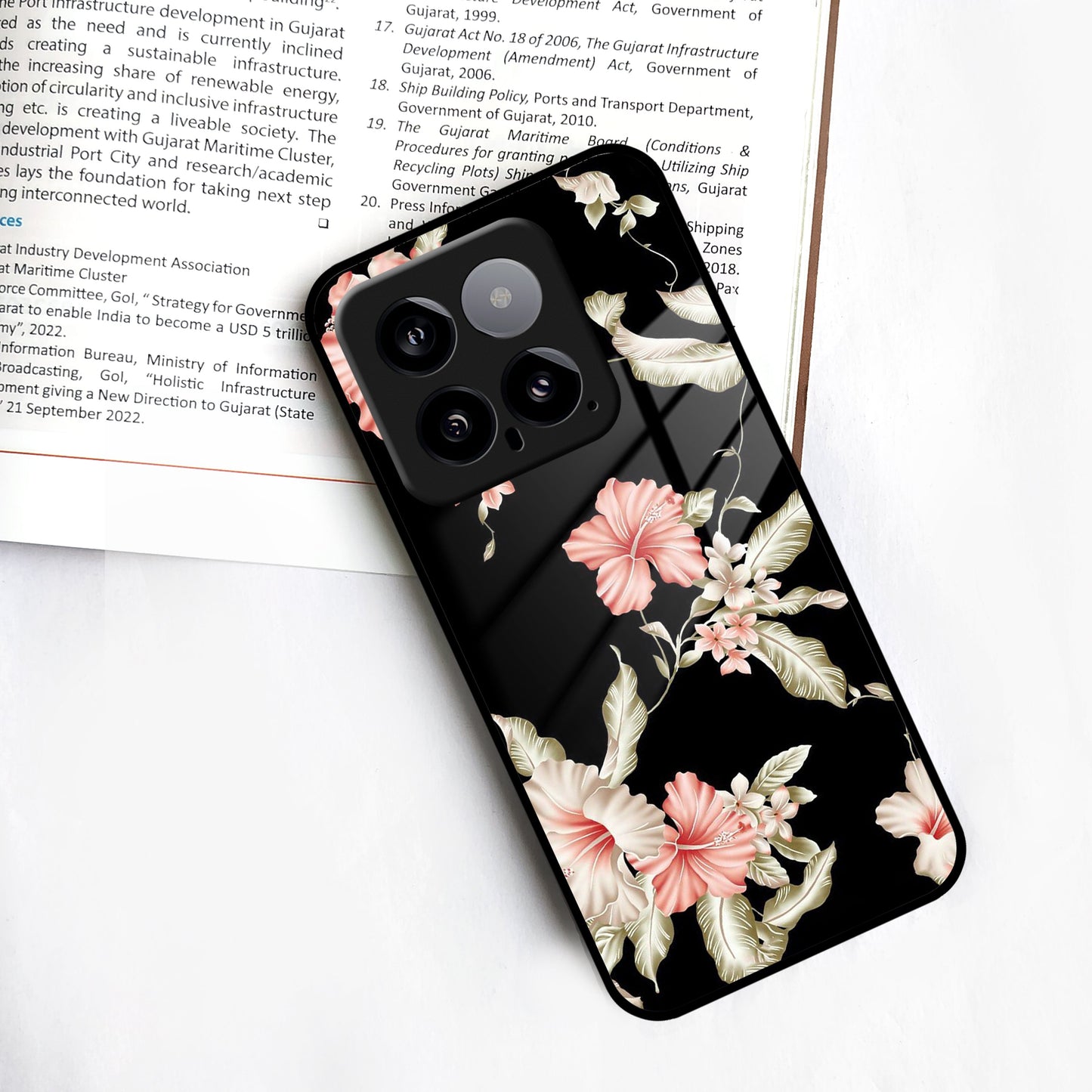 Retro Floral Glass Phone Case And Cover For Redmi/Xiaomi ShopOnCliQ