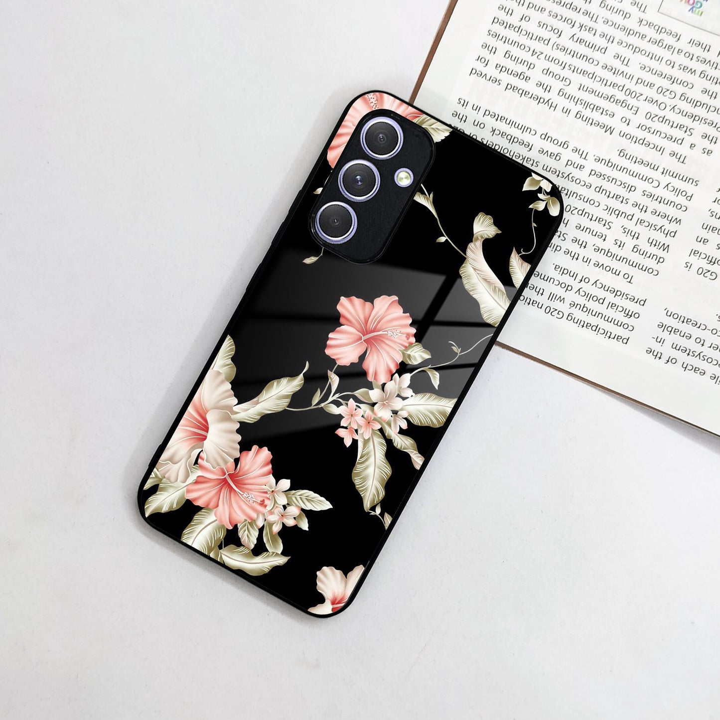 Retro Floral Glass Phone Case And Cover For Samsung ShopOnCliQ