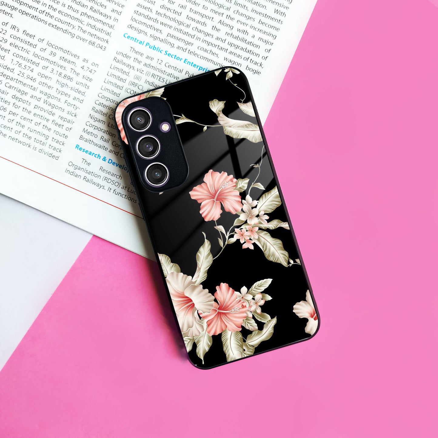 Retro Floral Glass Phone Case And Cover For Samsung ShopOnCliQ