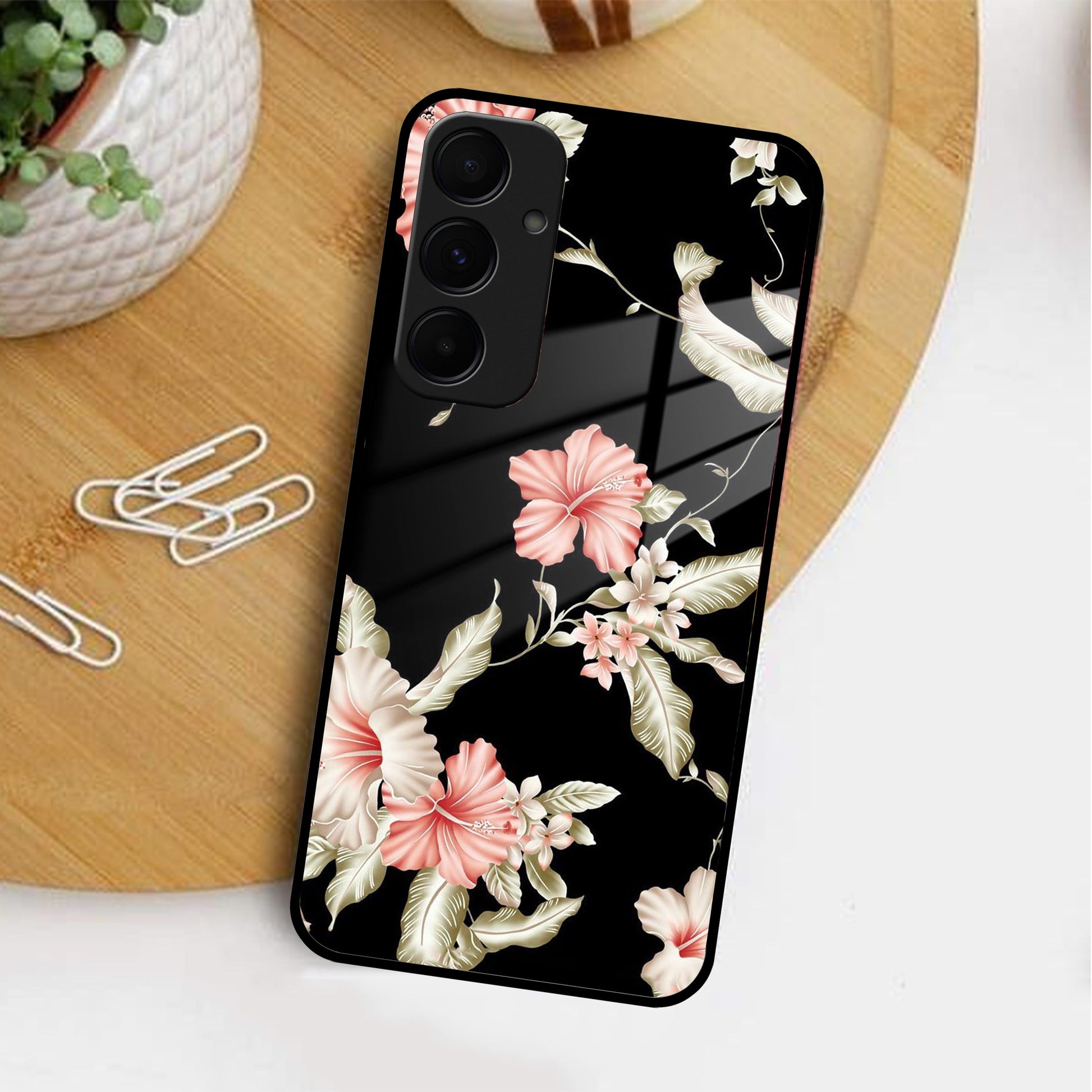 Retro Floral Glass Phone Case And Cover For Samsung ShopOnCliQ