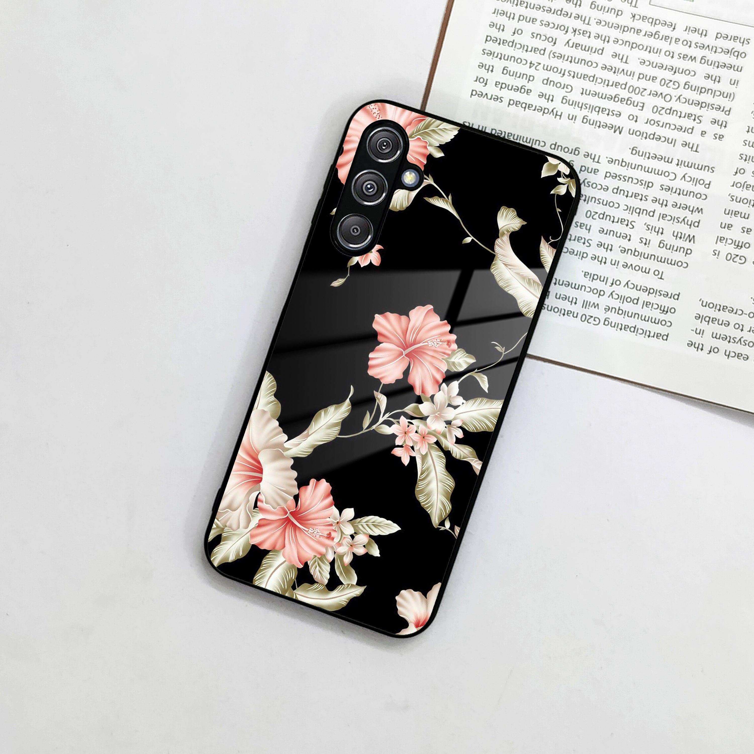 Retro Floral Glass Phone Case And Cover For Samsung - ShopOnCliQ