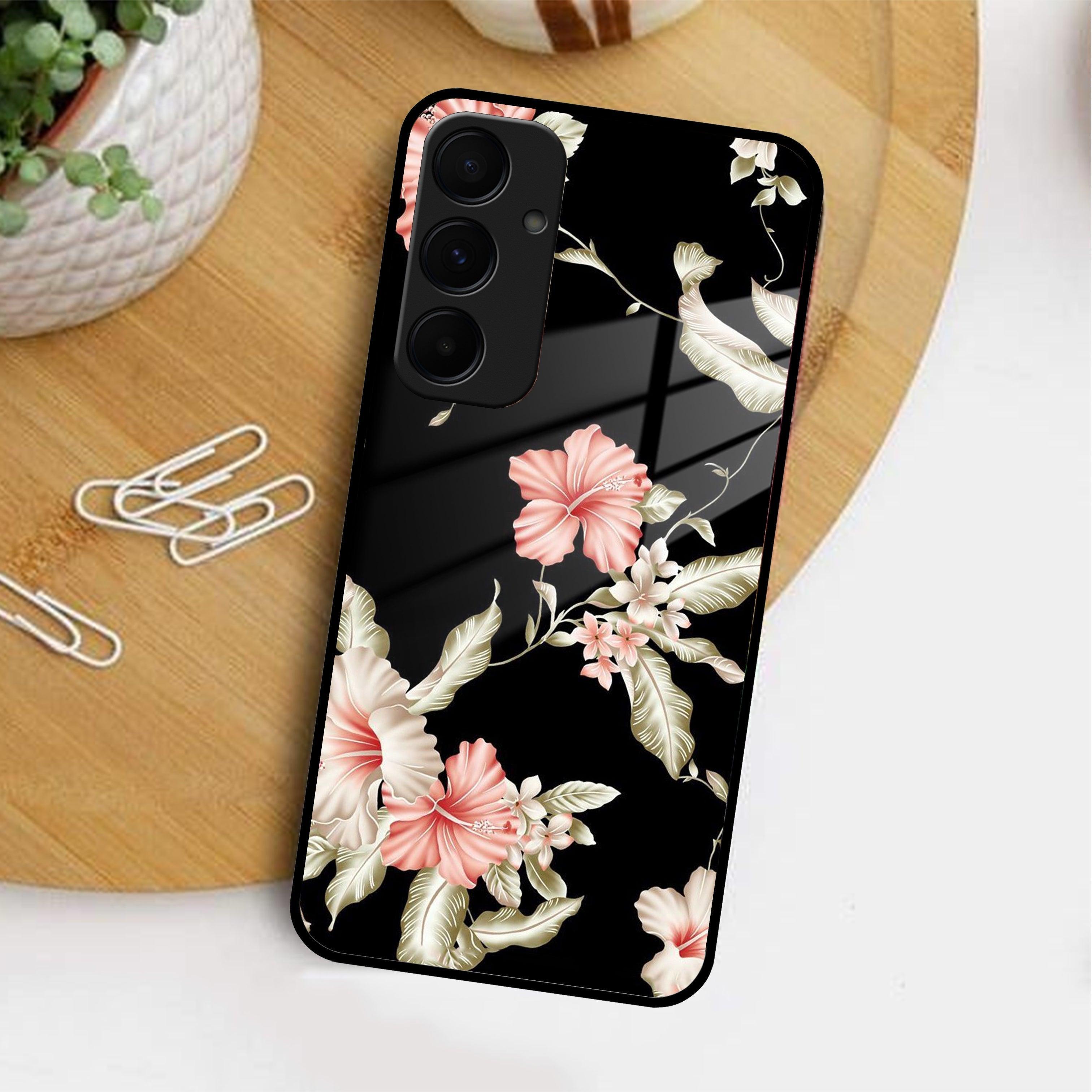 Retro Floral Glass Phone Case And Cover For Samsung - ShopOnCliQ