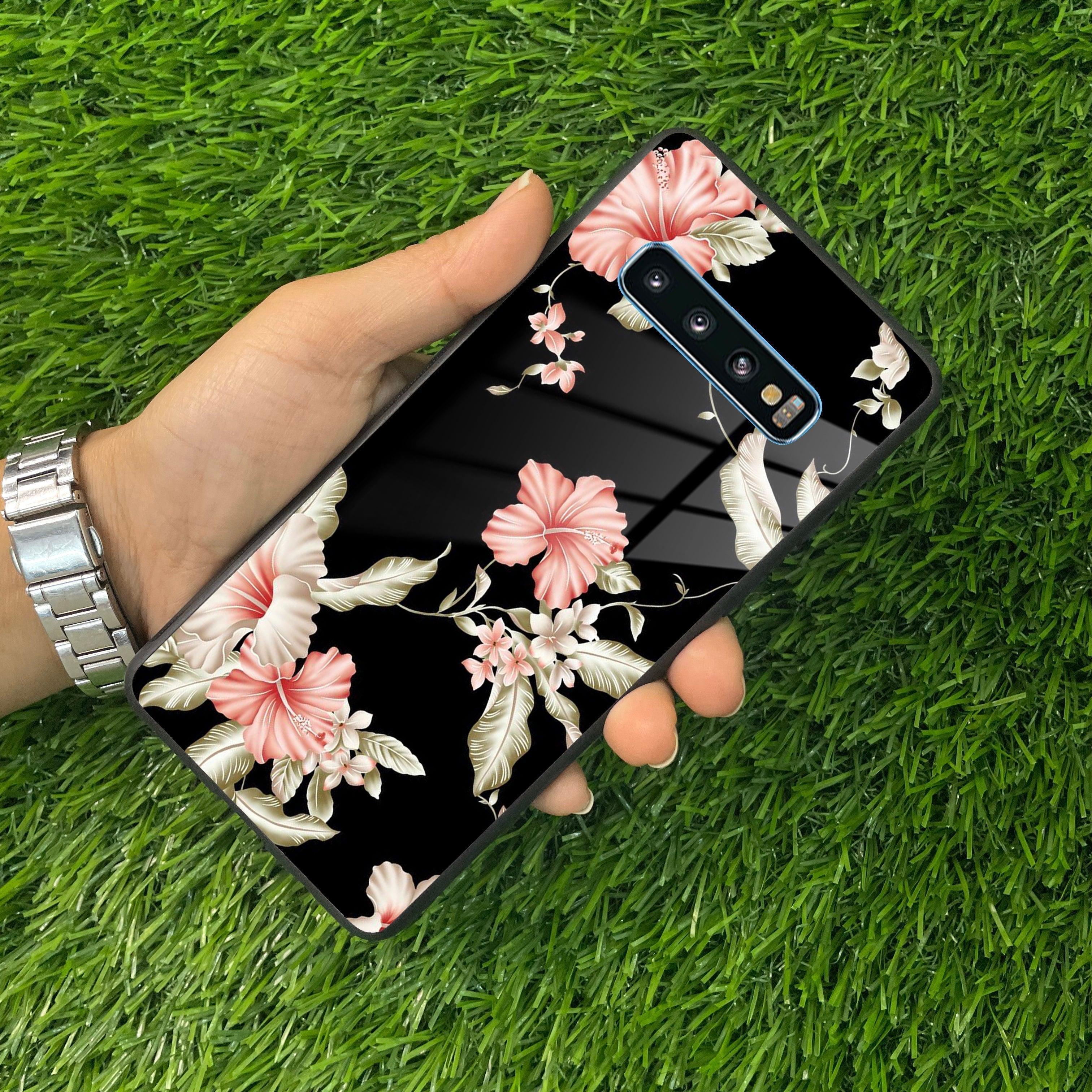Retro Floral Glass Phone Case And Cover For Samsung - ShopOnCliQ