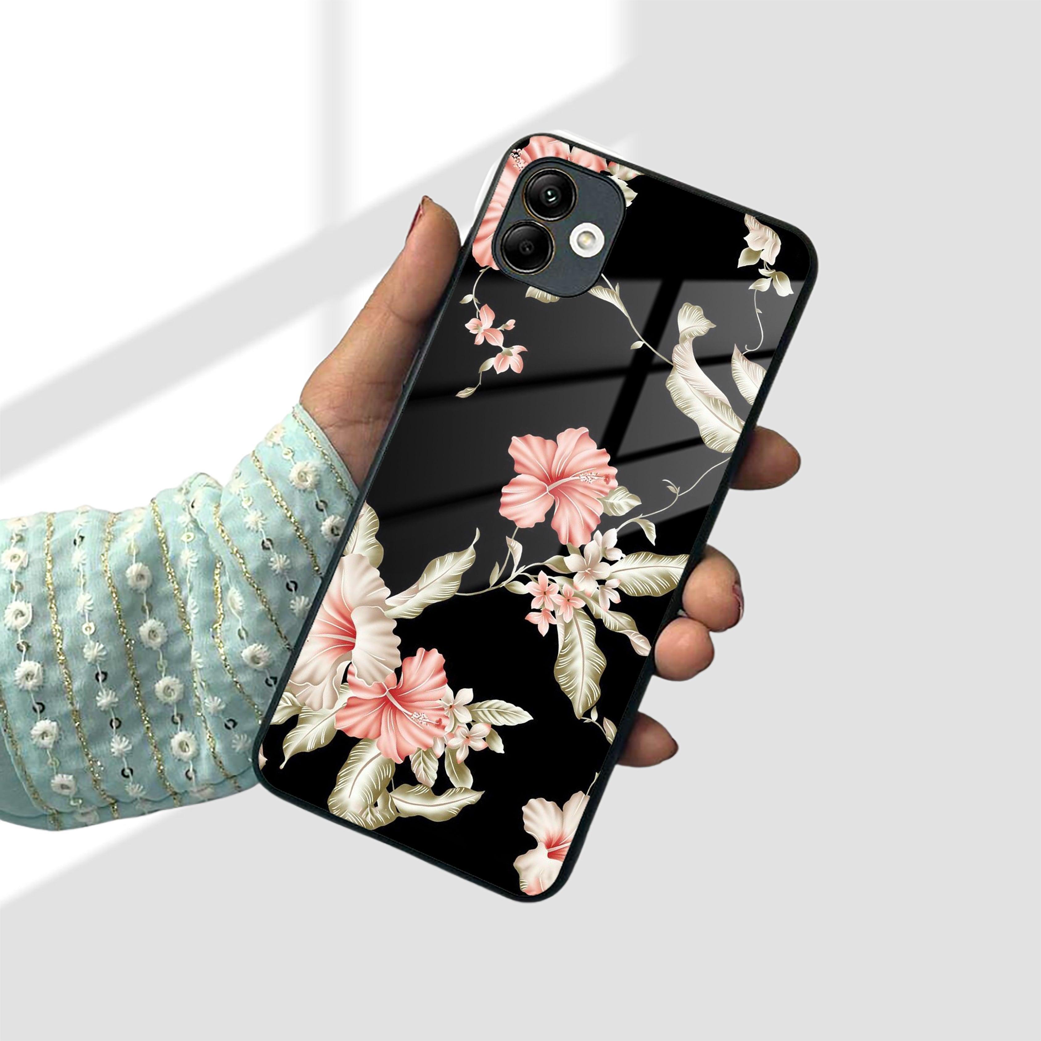 Retro Floral Glass Phone Case And Cover For Samsung - ShopOnCliQ