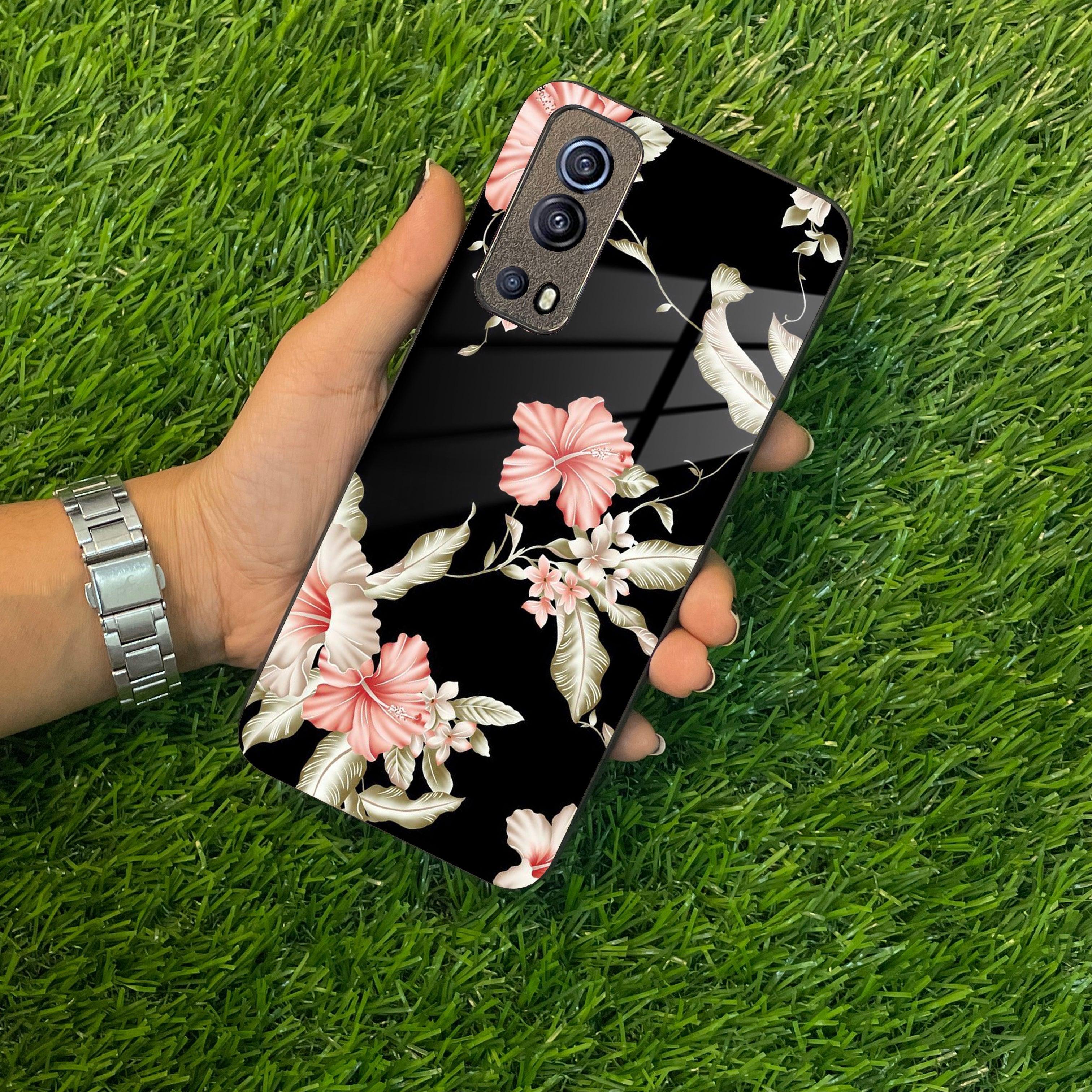 Retro Floral Glass Phone Case And Cover For Vivo - ShopOnCliQ