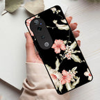 Retro Floral Glass Phone Case And Cover For Vivo - ShopOnCliQ