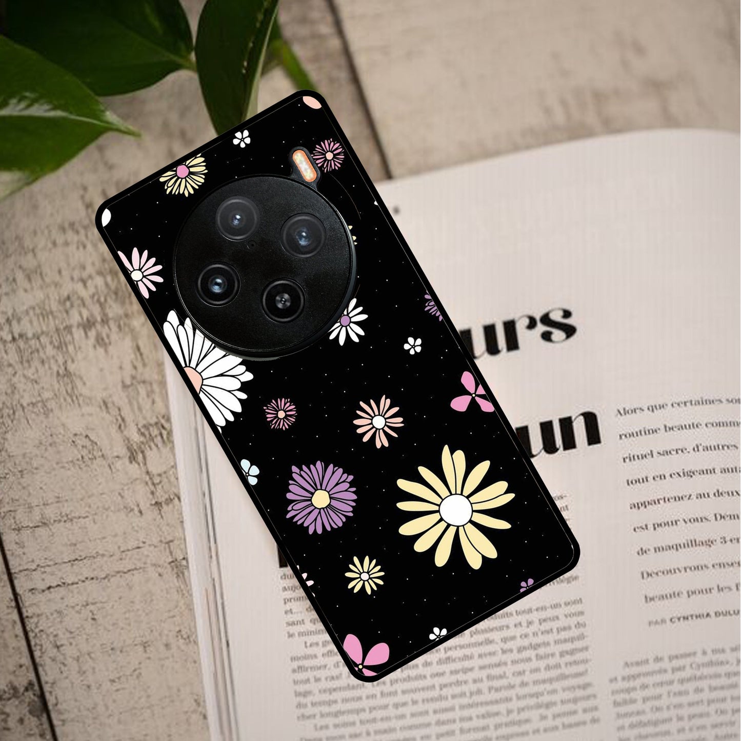 Retro Floral Glass Phone Case And Cover For Vivo ShopOnCliQ