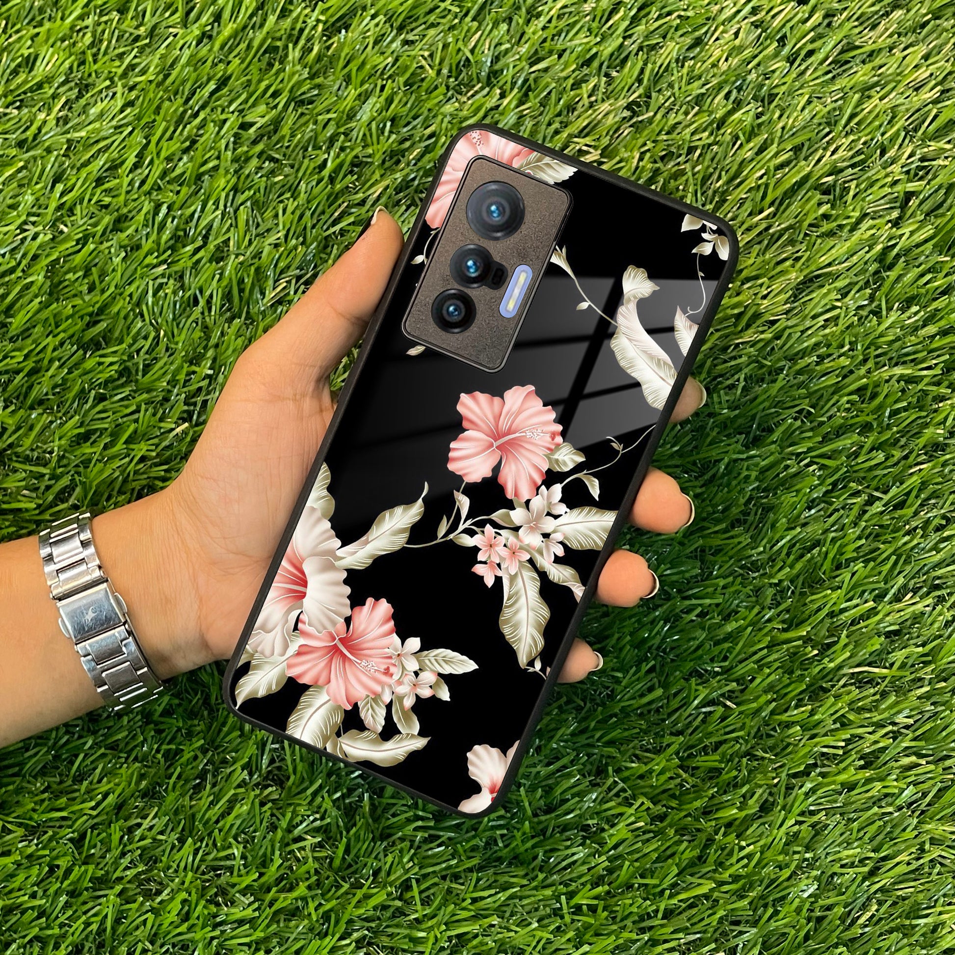 Retro Floral Glass Phone Case And Cover For Vivo ShopOnCliQ