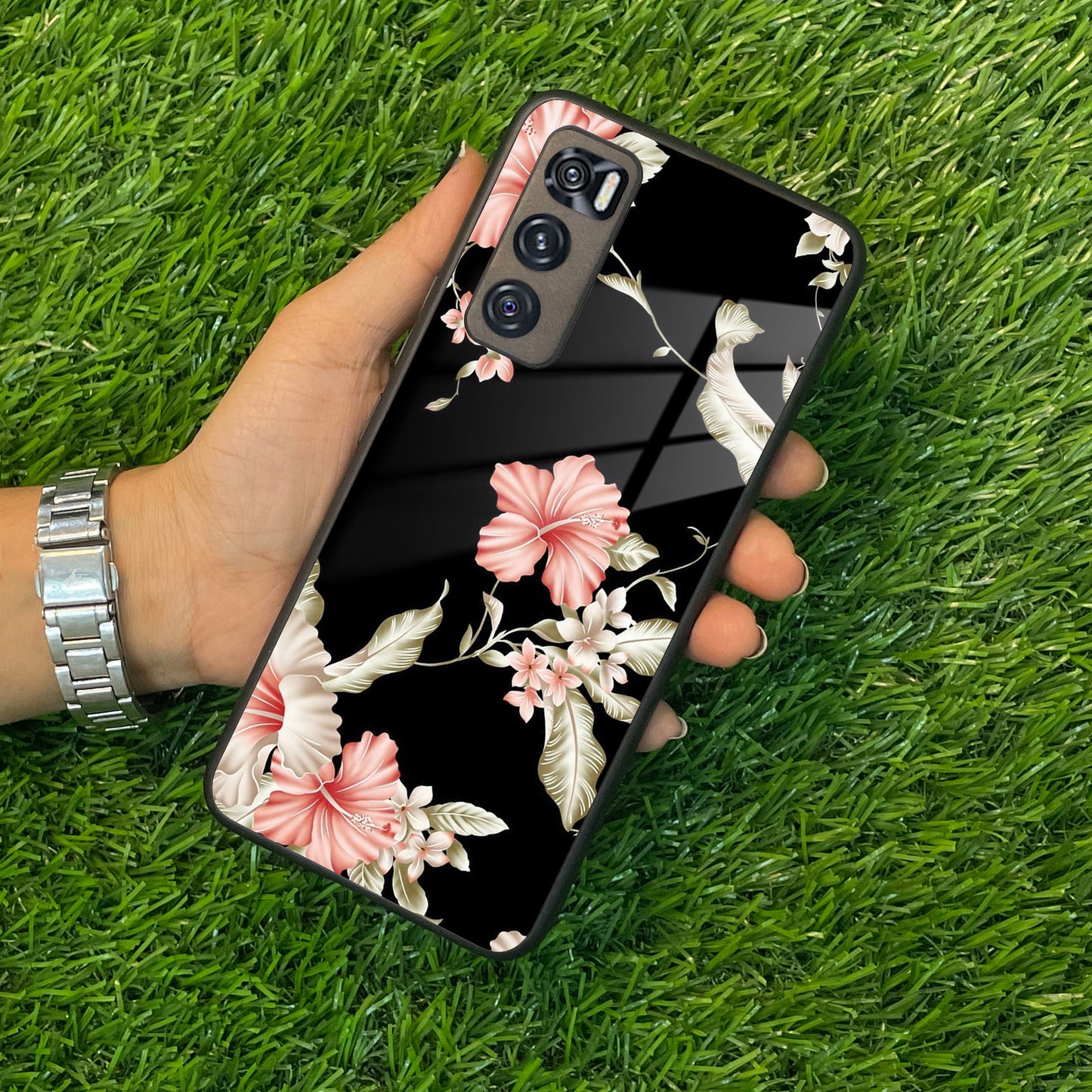 Retro Floral Glass Phone Case And Cover For Vivo ShopOnCliQ