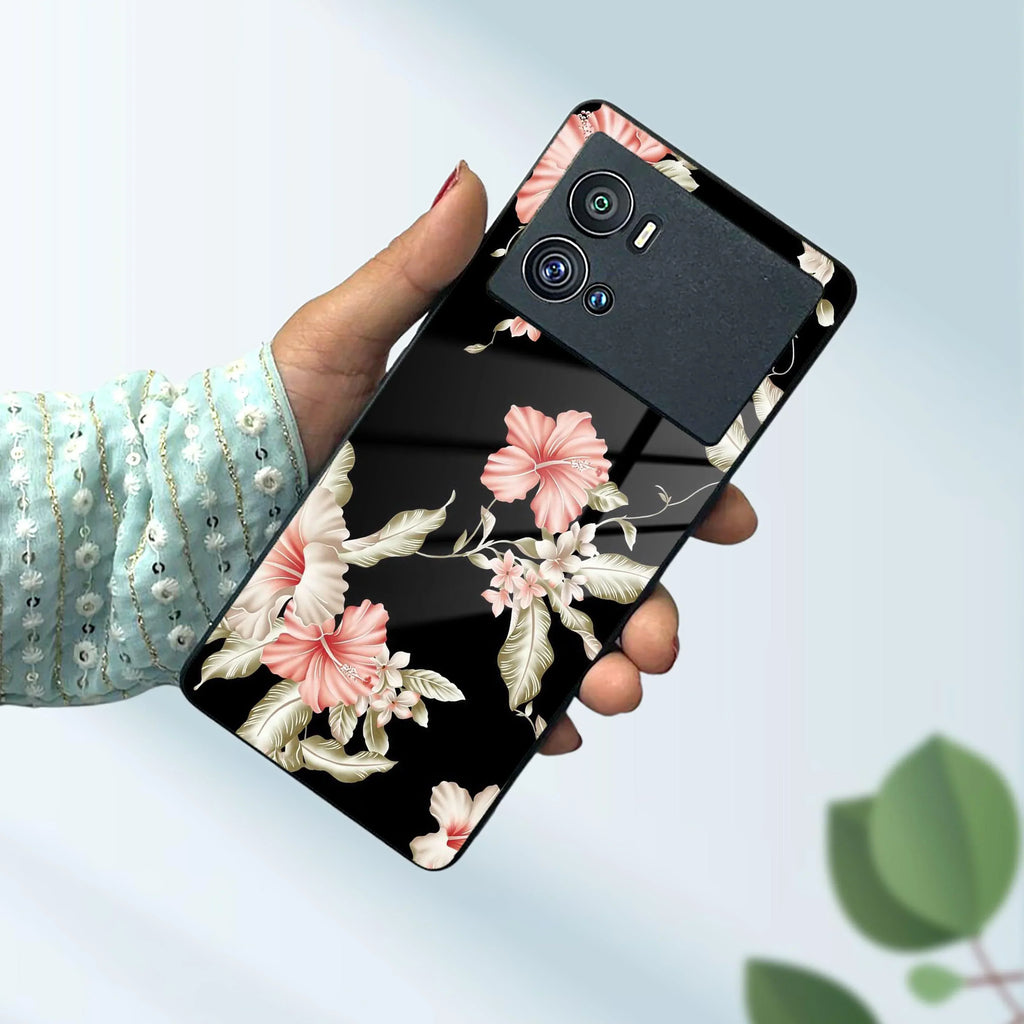 Retro Floral Glass Phone Case And Cover For Vivo - ShopOnCliQ