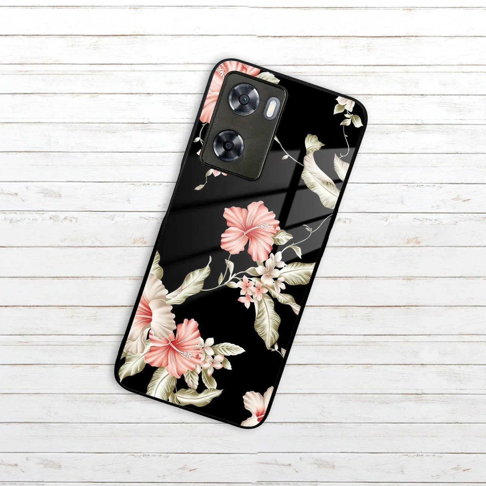 Retro Floral Glass Phone Case And Cover For Oppo - ShopOnCliQ