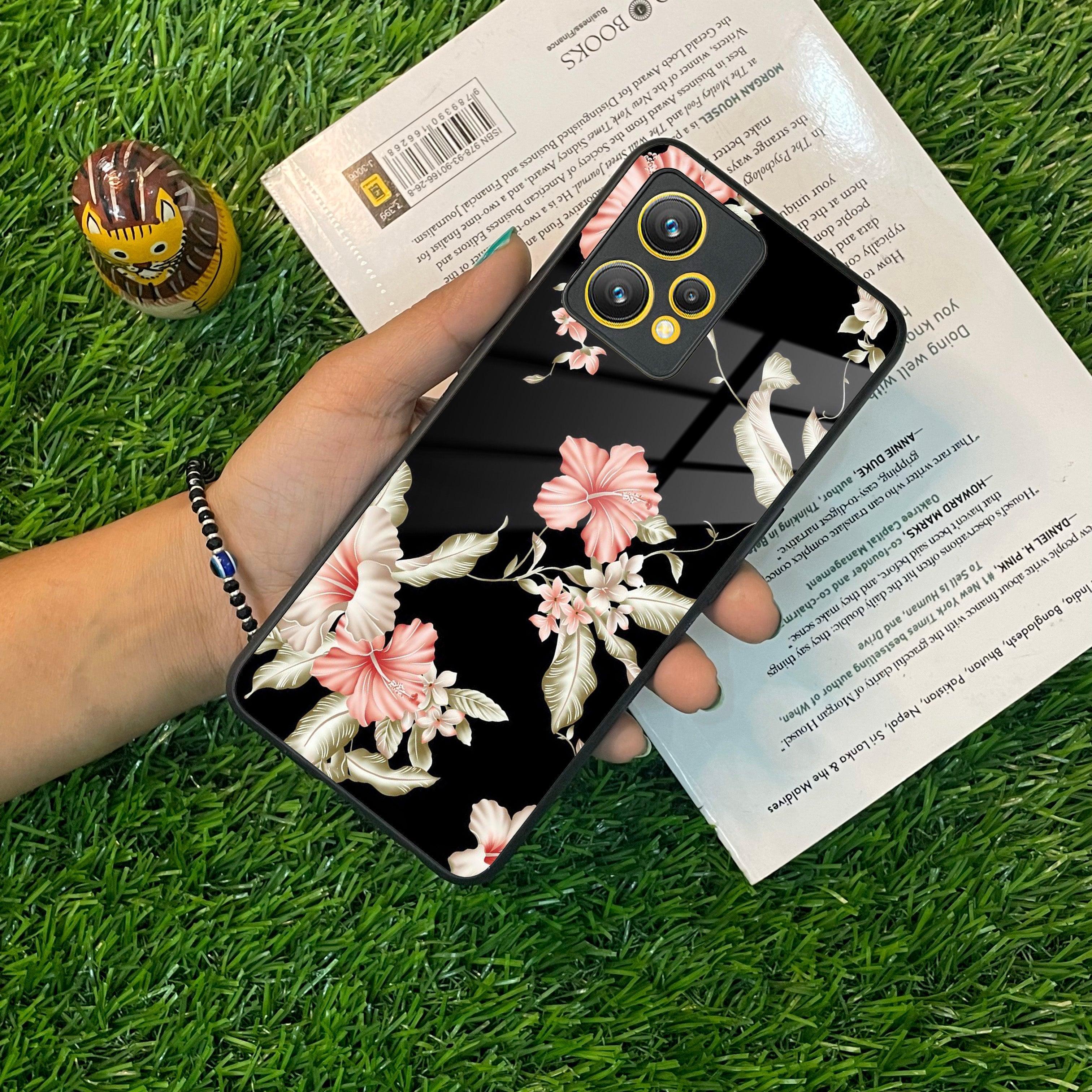 Retro Floral Glass Phone Case And Cover For Realme/Narzo - ShopOnCliQ