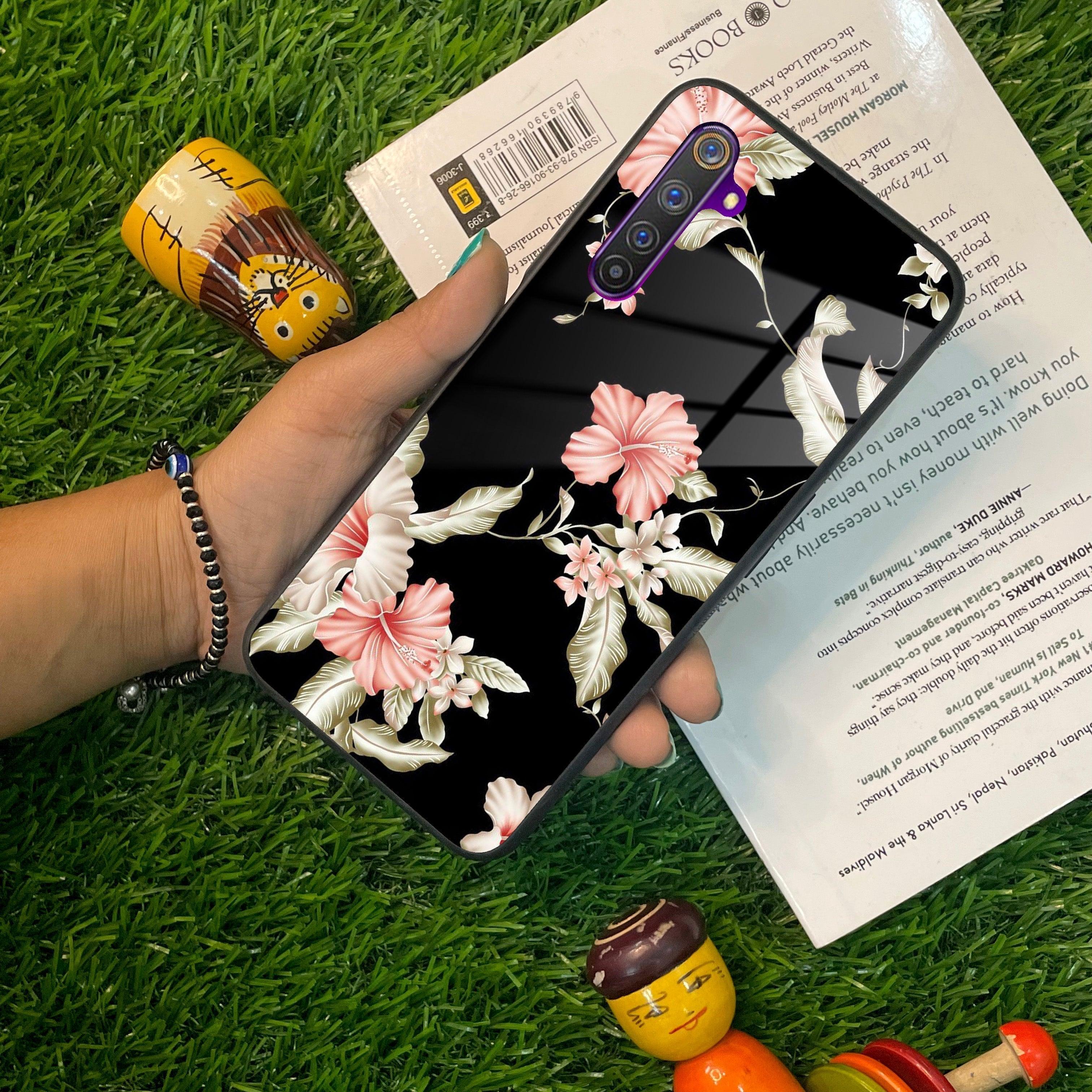 Retro Floral Glass Phone Case And Cover For Realme/Narzo - ShopOnCliQ