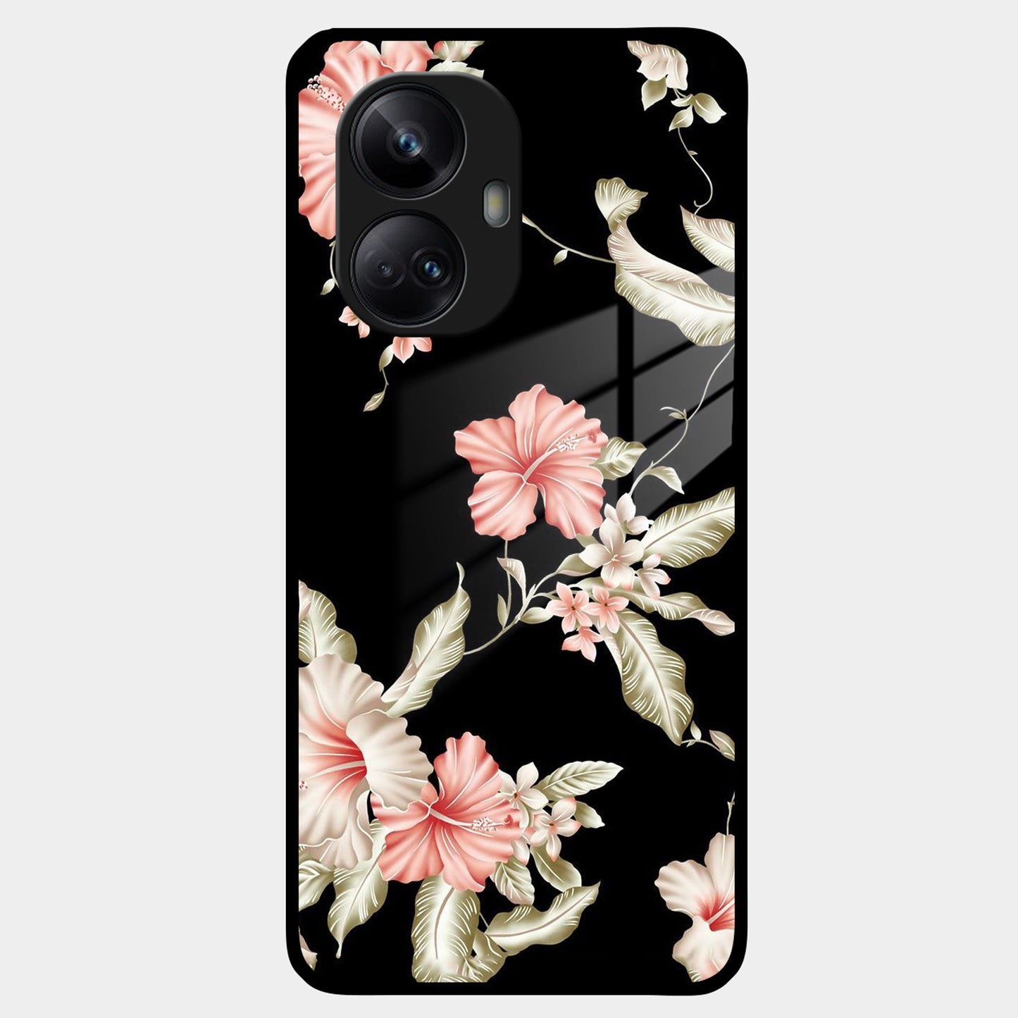 Retro Floral Glass Phone Case And For Realme/Narzo ShopOnCliQ