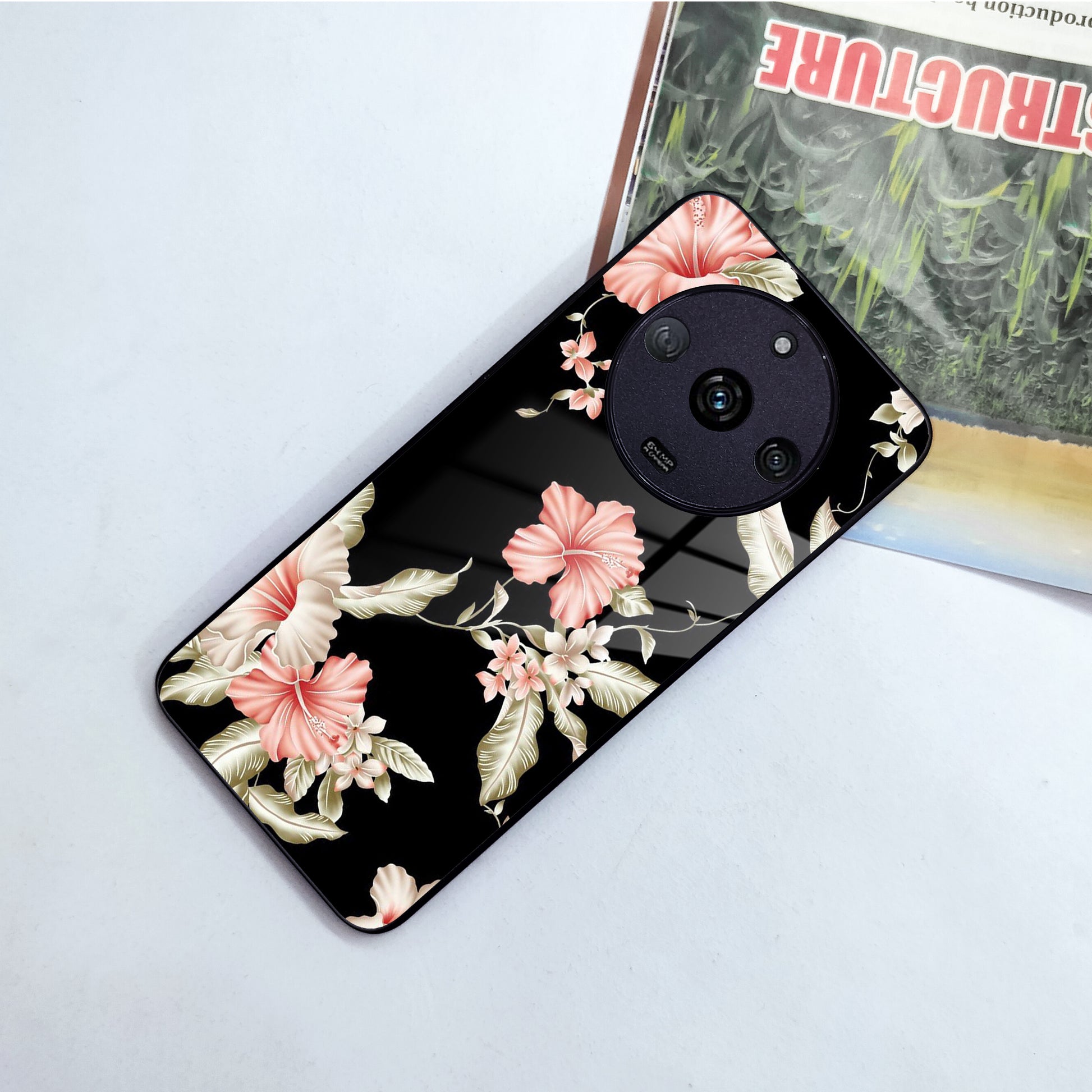 Retro Floral Glass Phone Case And For Realme/Narzo ShopOnCliQ