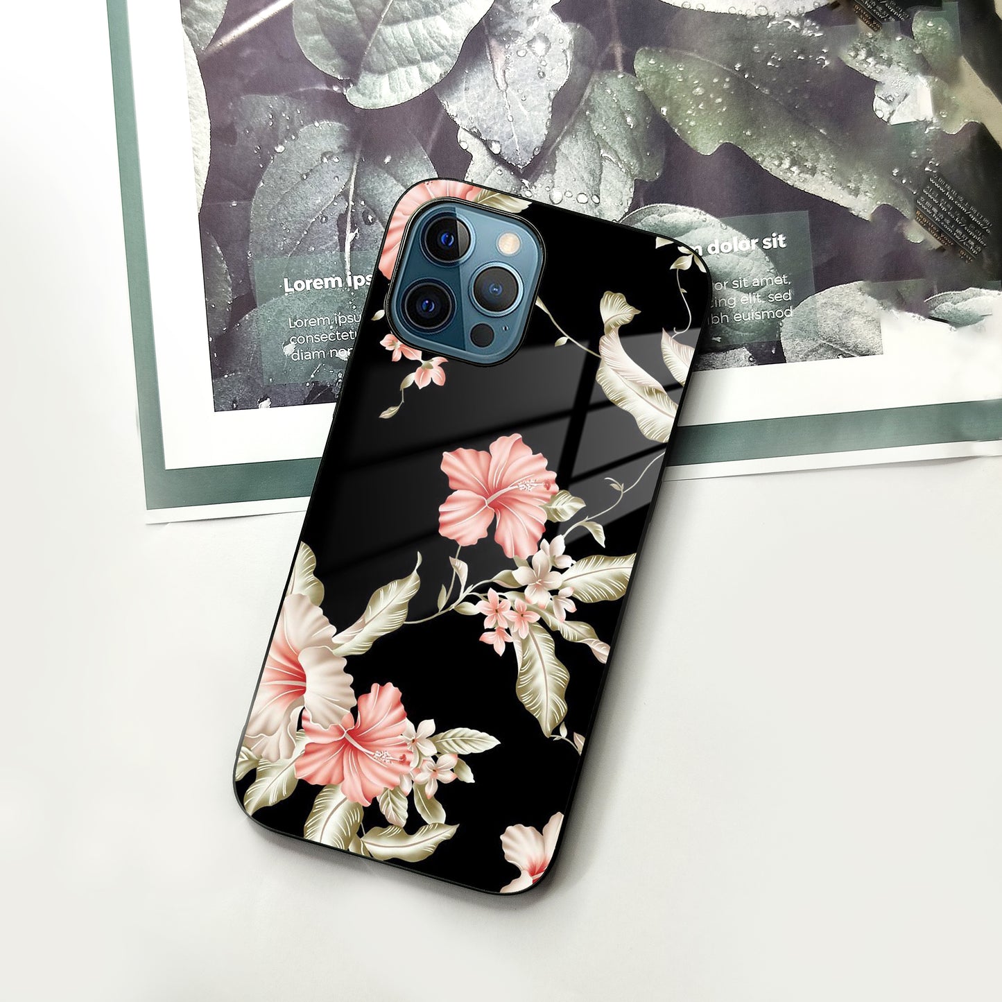 Retro Floral Glass Phone Case Cover iPhone ShopOnCliQ