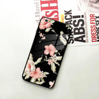 Retro Floral Glass Phone Case And Cover For iPhone - ShopOnCliQ