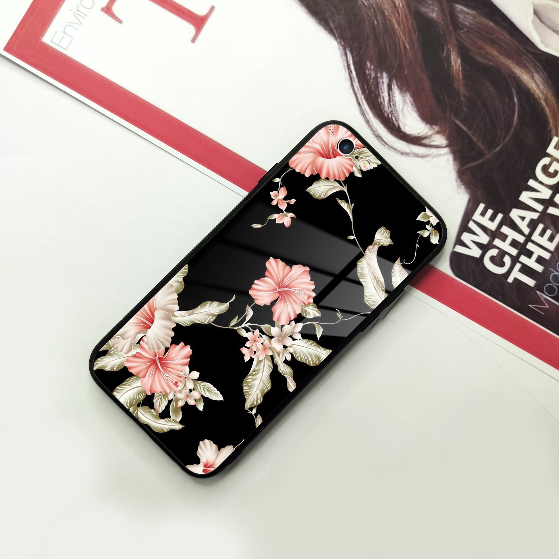 Retro Floral Glass Phone Case Cover iPhone ShopOnCliQ