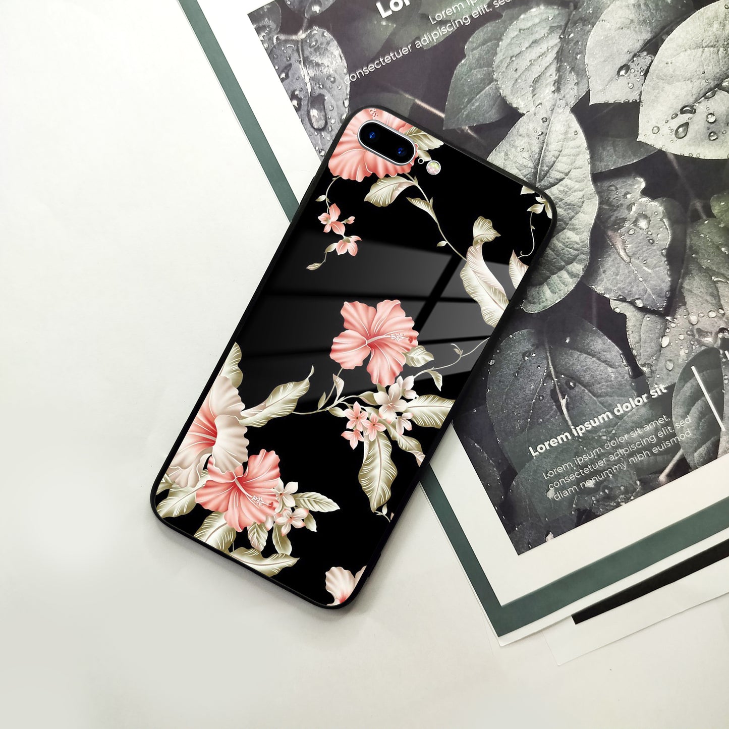 Retro Floral Glass Phone Case Cover iPhone ShopOnCliQ