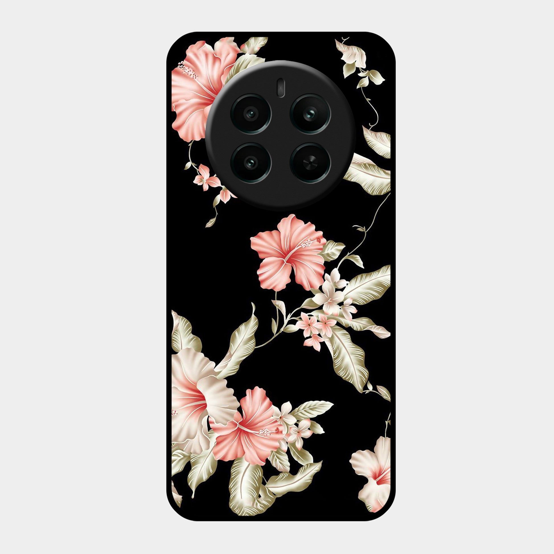 Retro Floral Glossy Customised Metal Case Cover For Realme ShopOnCliQ