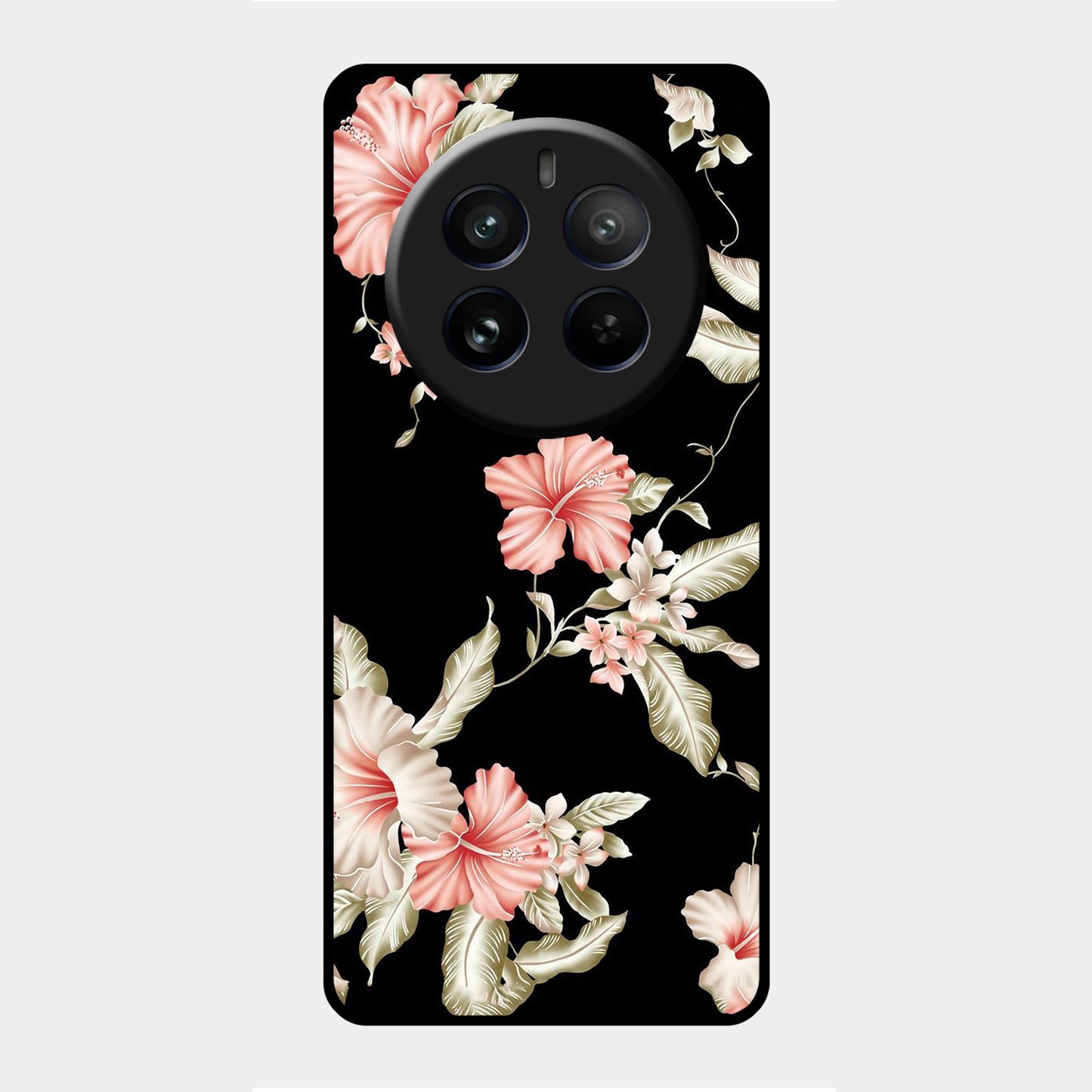 Retro Floral Glossy Customised Metal Case Cover For Realme ShopOnCliQ