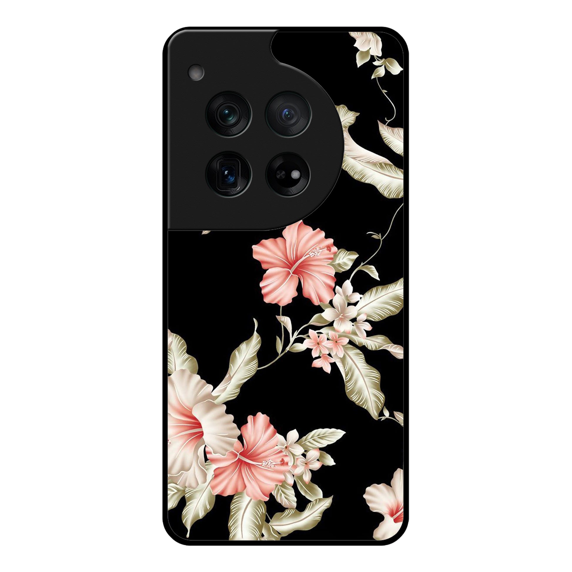 Retro Floral Glossy Metal Case Cover For OnePlus - ShopOnCliQ