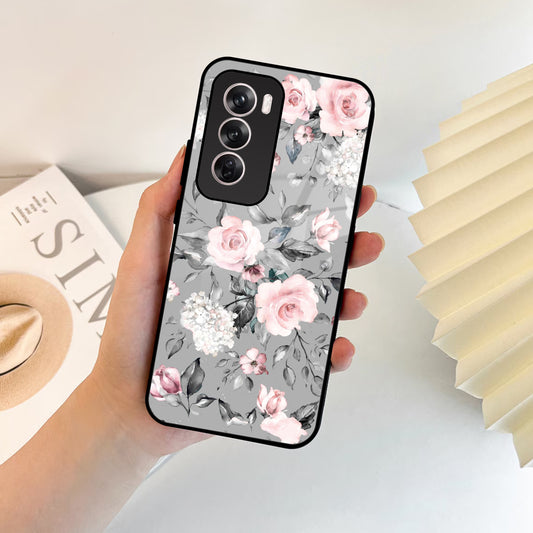 Retro Floral Glossy Metal Case Cover For Oppo ShopOnCliQ