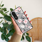 Retro Floral Glossy Metal Case Cover V2 For Oppo - ShopOnCliQ