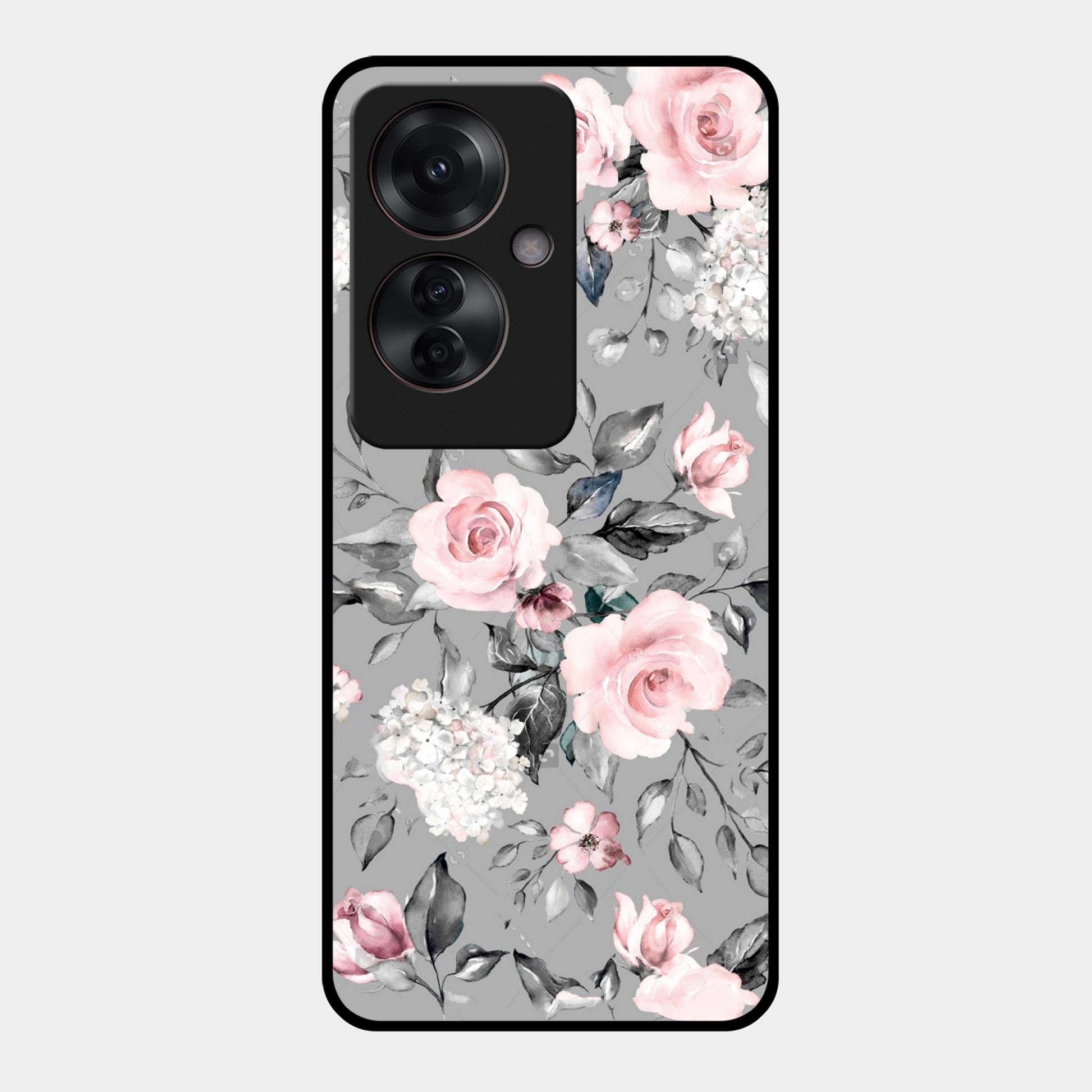 Retro Floral Glossy Metal Case Cover For Oppo ShopOnCliQ