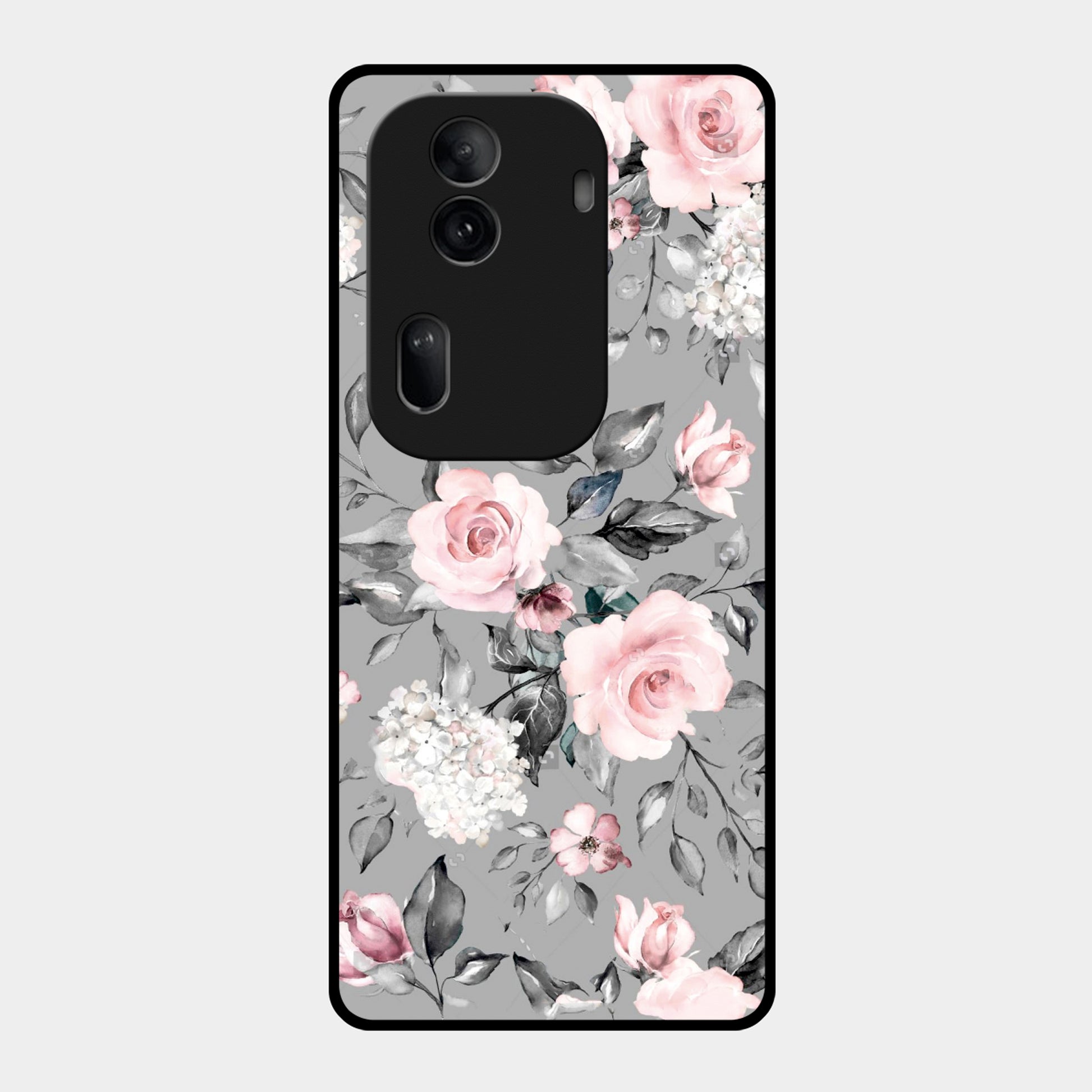 Retro Floral Glossy Metal Case Cover For Oppo ShopOnCliQ