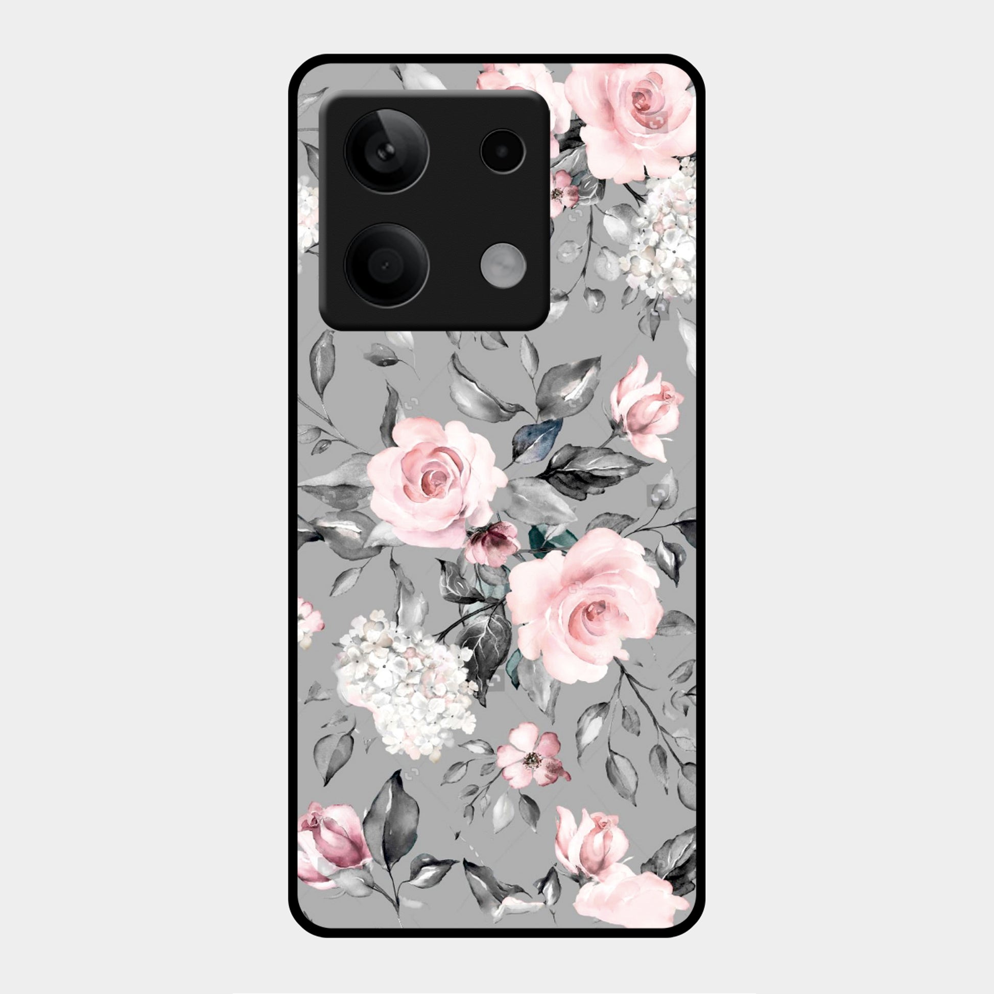 Retro Floral Glossy Metal Case Cover For Redmi ShopOnCliQ