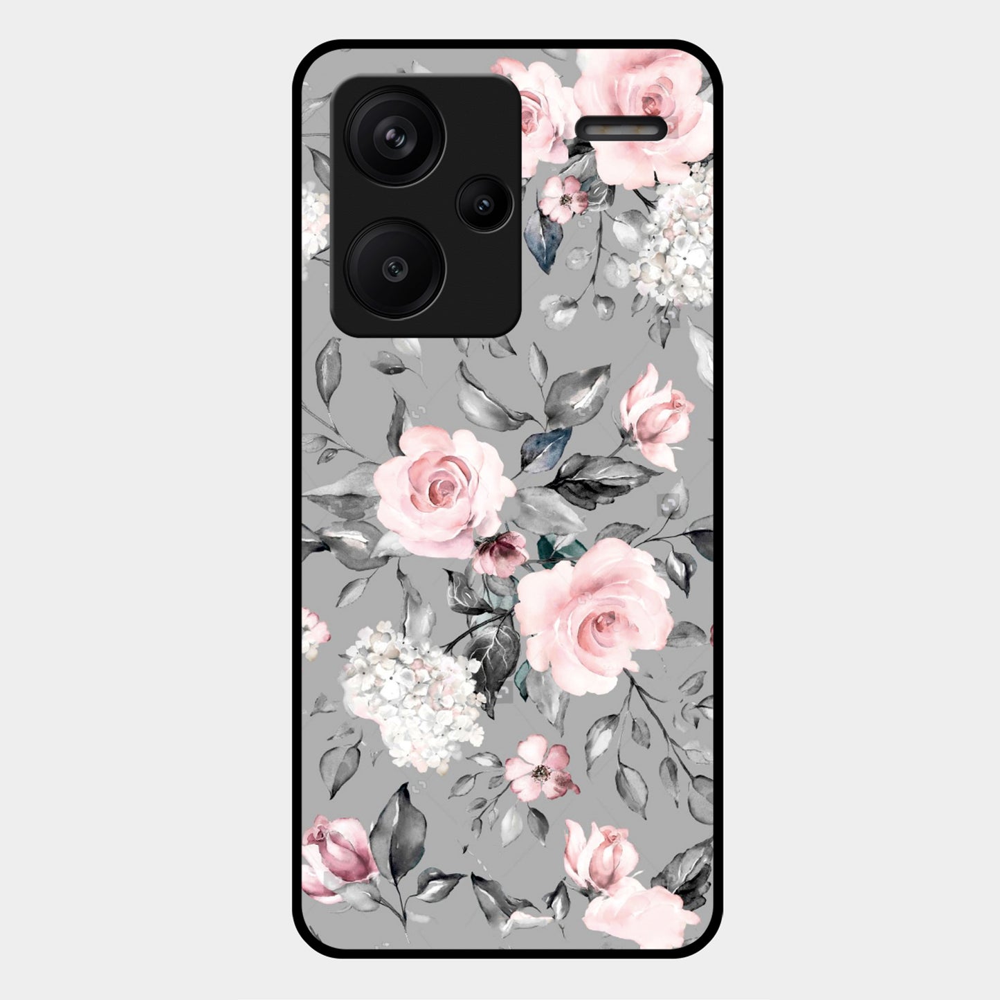 Retro Floral Glossy Metal Case Cover For Redmi ShopOnCliQ