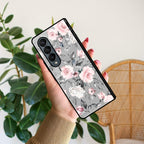 Retro Floral Glossy Metal Case Cover V2 For Samsung - ShopOnCliQ