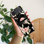Retro Floral Glossy Metal Case Cover For Samsung - ShopOnCliQ