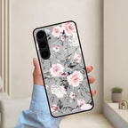 Retro Floral Glossy Metal Case Cover V2 For Samsung - ShopOnCliQ