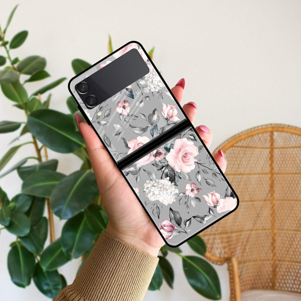 Retro Floral Glossy Metal Case Cover V2 For Samsung - ShopOnCliQ