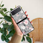 Retro Floral Glossy Metal Case Cover V2 For Samsung - ShopOnCliQ