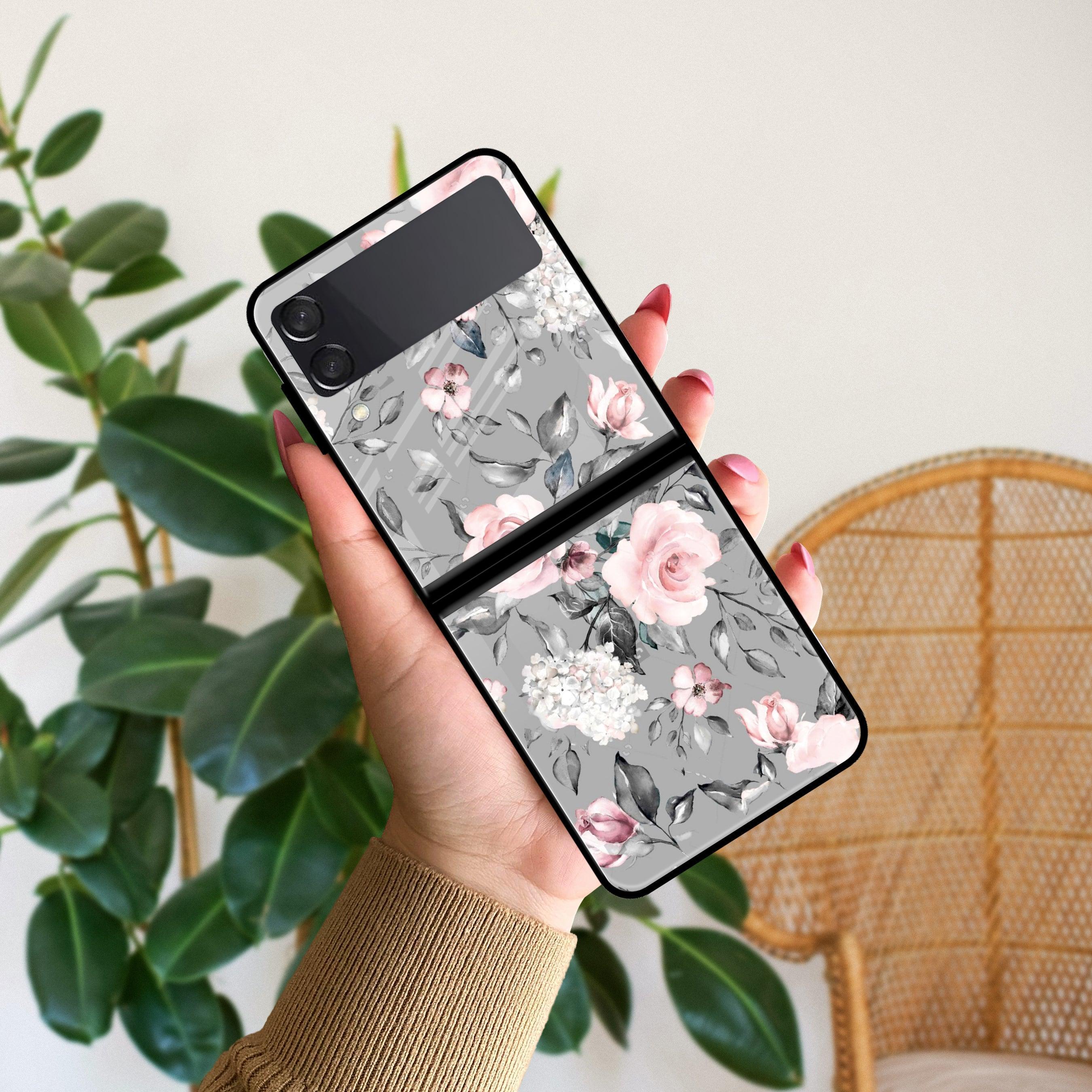 Retro Floral Glossy Metal Case Cover V2 For Samsung - ShopOnCliQ