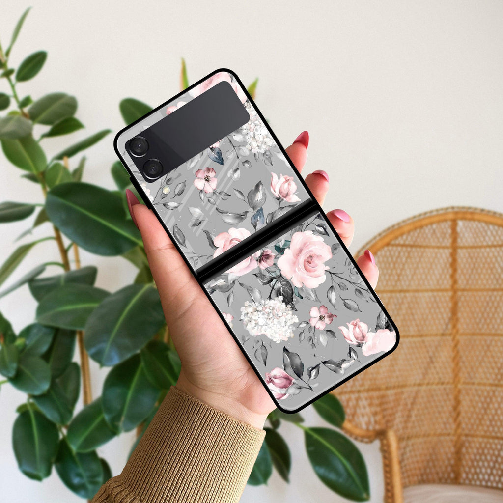Retro Floral Glossy Metal Case Cover V2 For Samsung - ShopOnCliQ