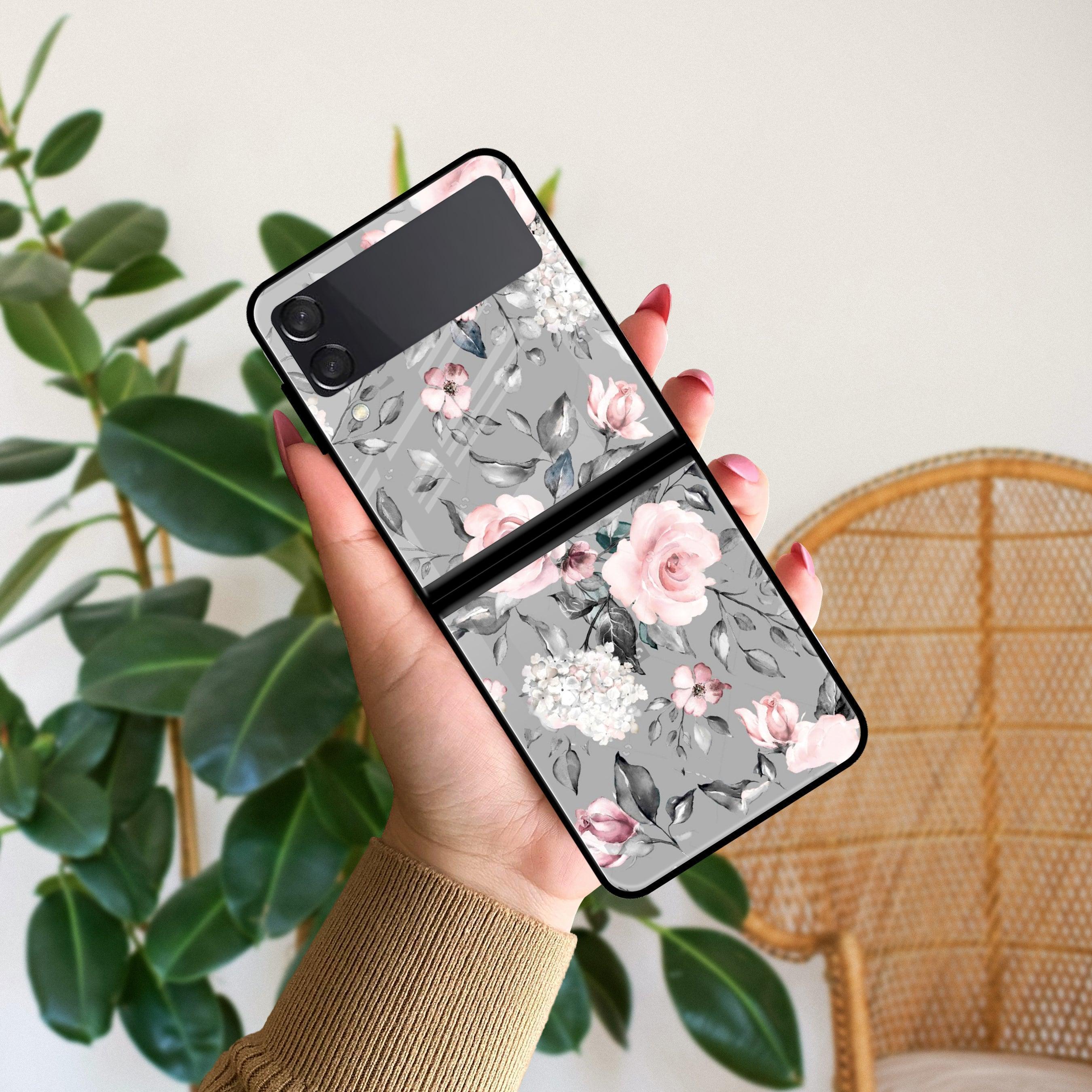 Retro Floral Glossy Metal Case Cover V2 For Samsung - ShopOnCliQ