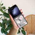 Retro Floral Glossy Metal Case Cover V2 For Samsung - ShopOnCliQ