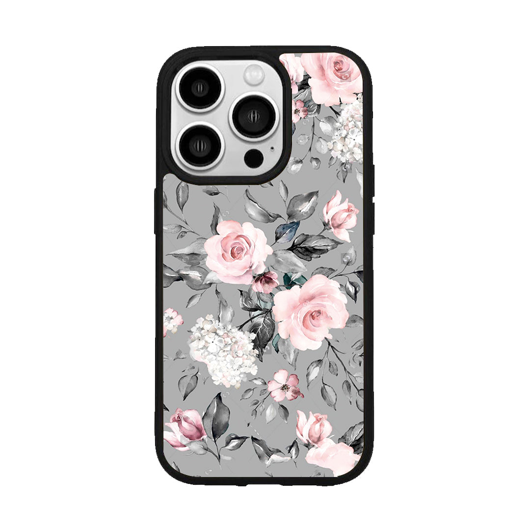 Retro Floral Glossy Metal Case Cover For iPhone ShopOnCliQ