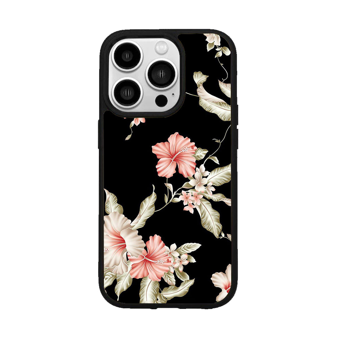 Retro Floral Glossy Metal Case Cover For iPhone ShopOnCliQ