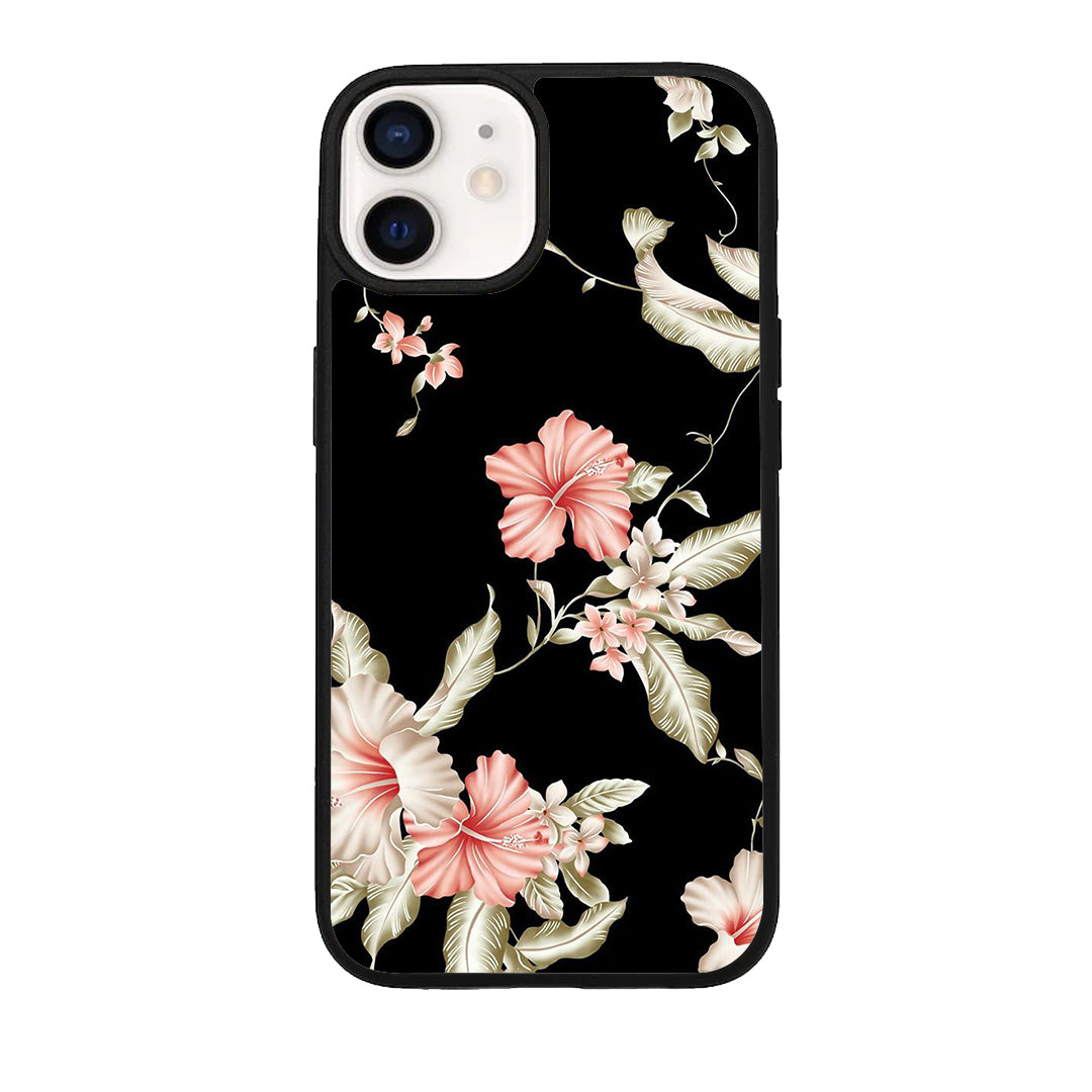 Retro Floral Glossy Metal Case Cover For iPhone ShopOnCliQ