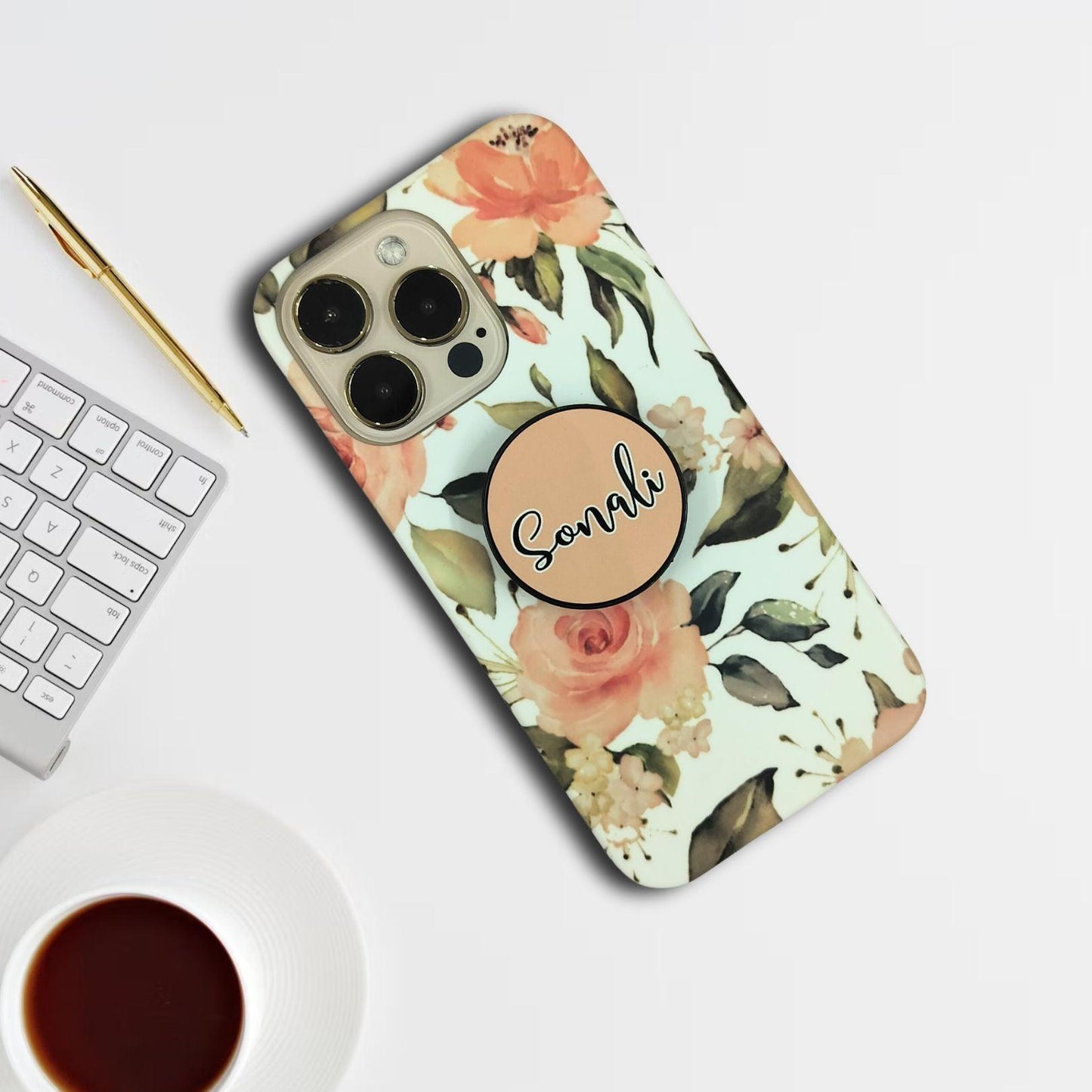 Retro Flower Leaf Print Slim Case Cover ShopOnCliQ